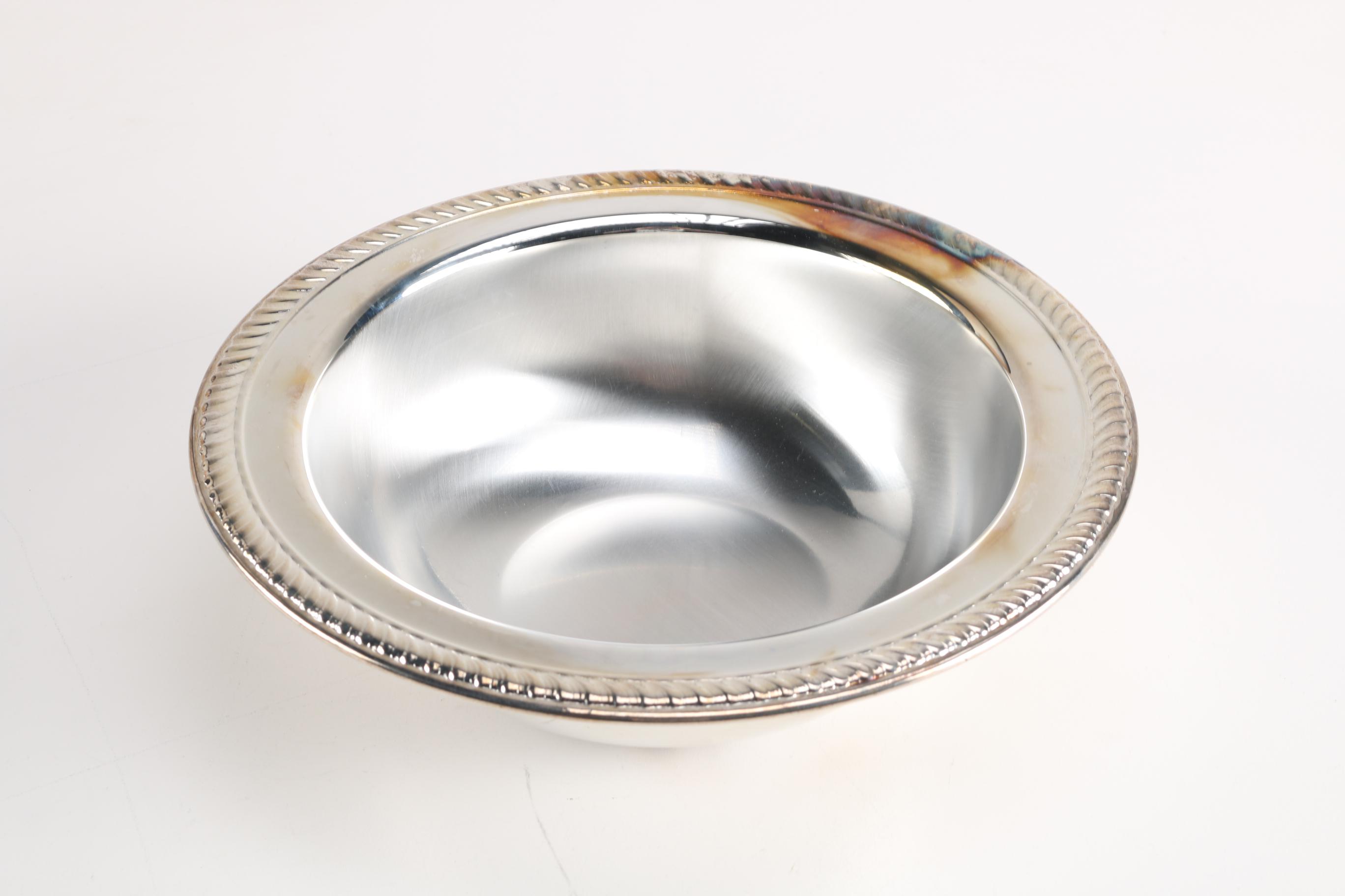 Silver-Plated Serving Bowls Including F.B. Rogers