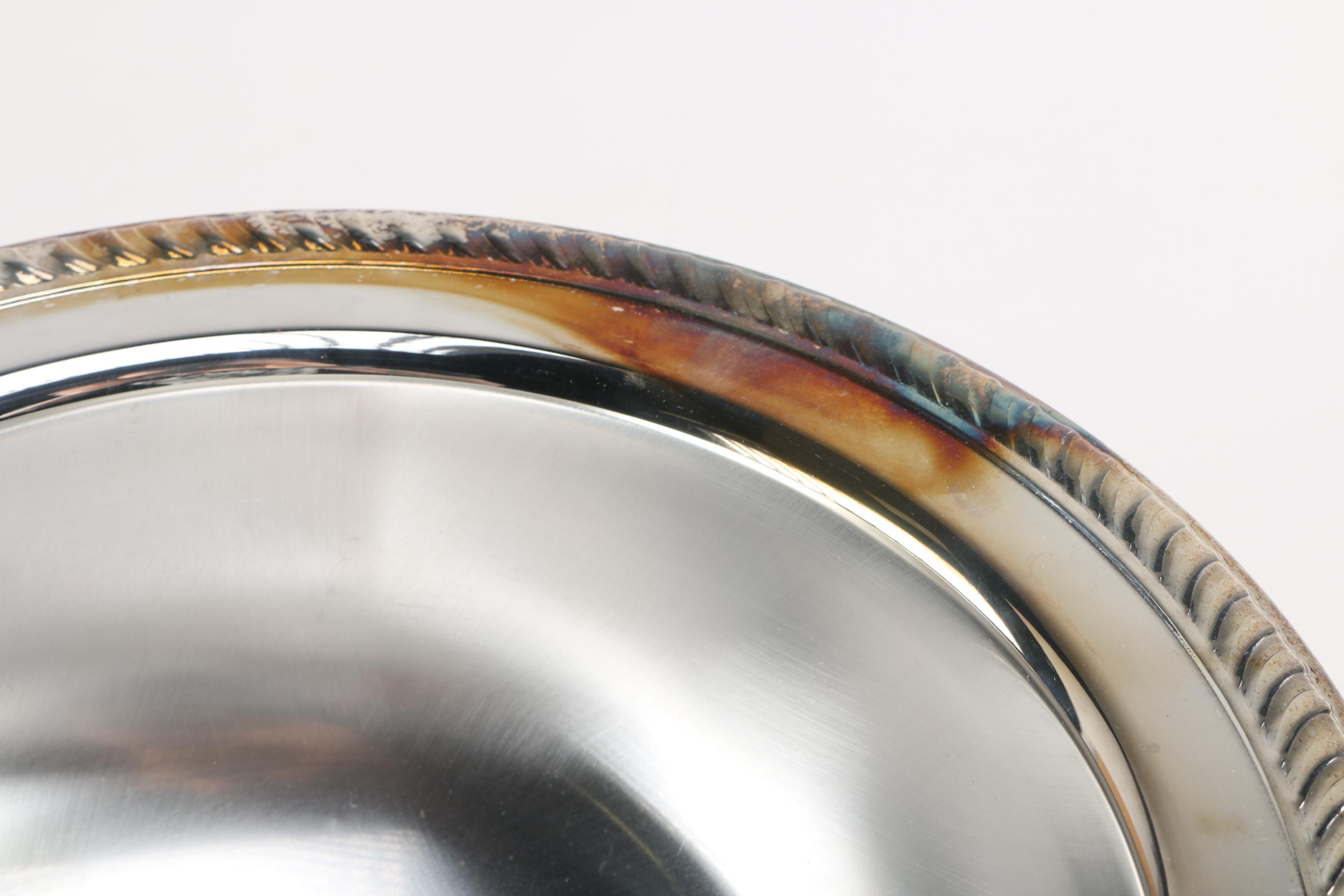 Silver-Plated Serving Bowls Including F.B. Rogers