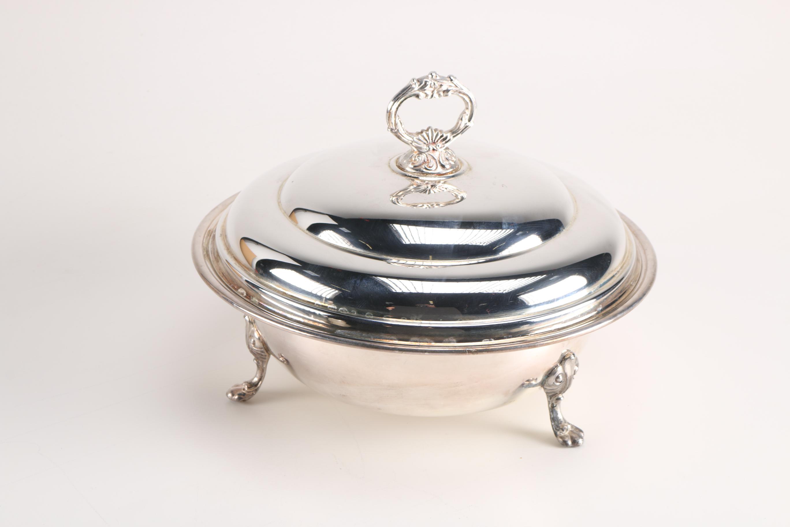Silver-Plated Serving Bowls Including F.B. Rogers