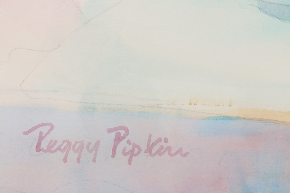 Peggy Pipkin Original Watercolor of a Woman Reclining