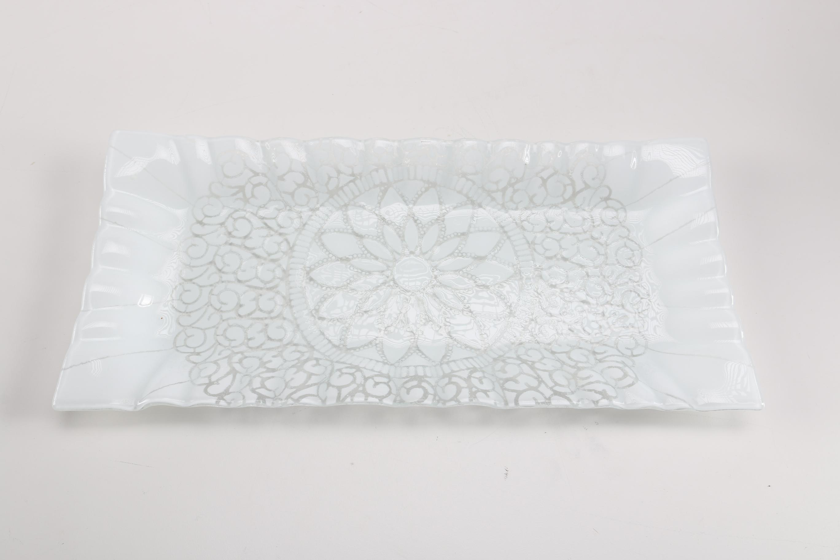 Decorative Glass Serving Trays
