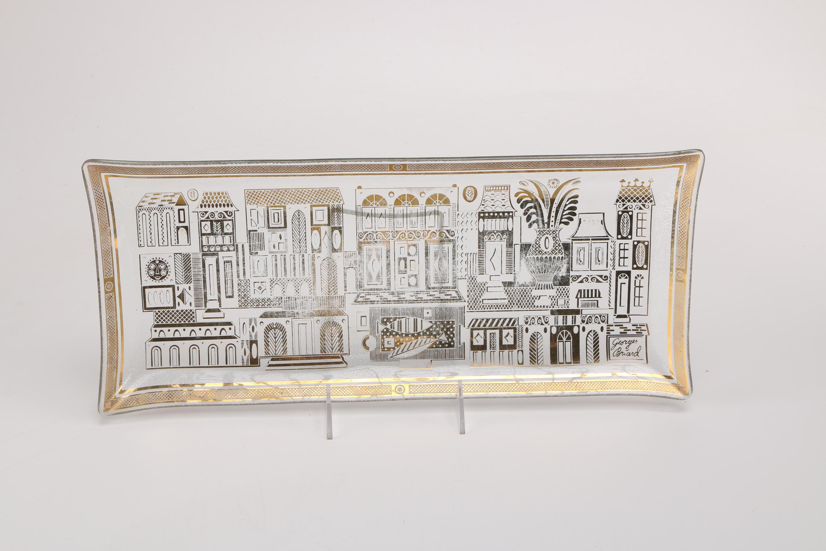 Decorative Glass Serving Trays