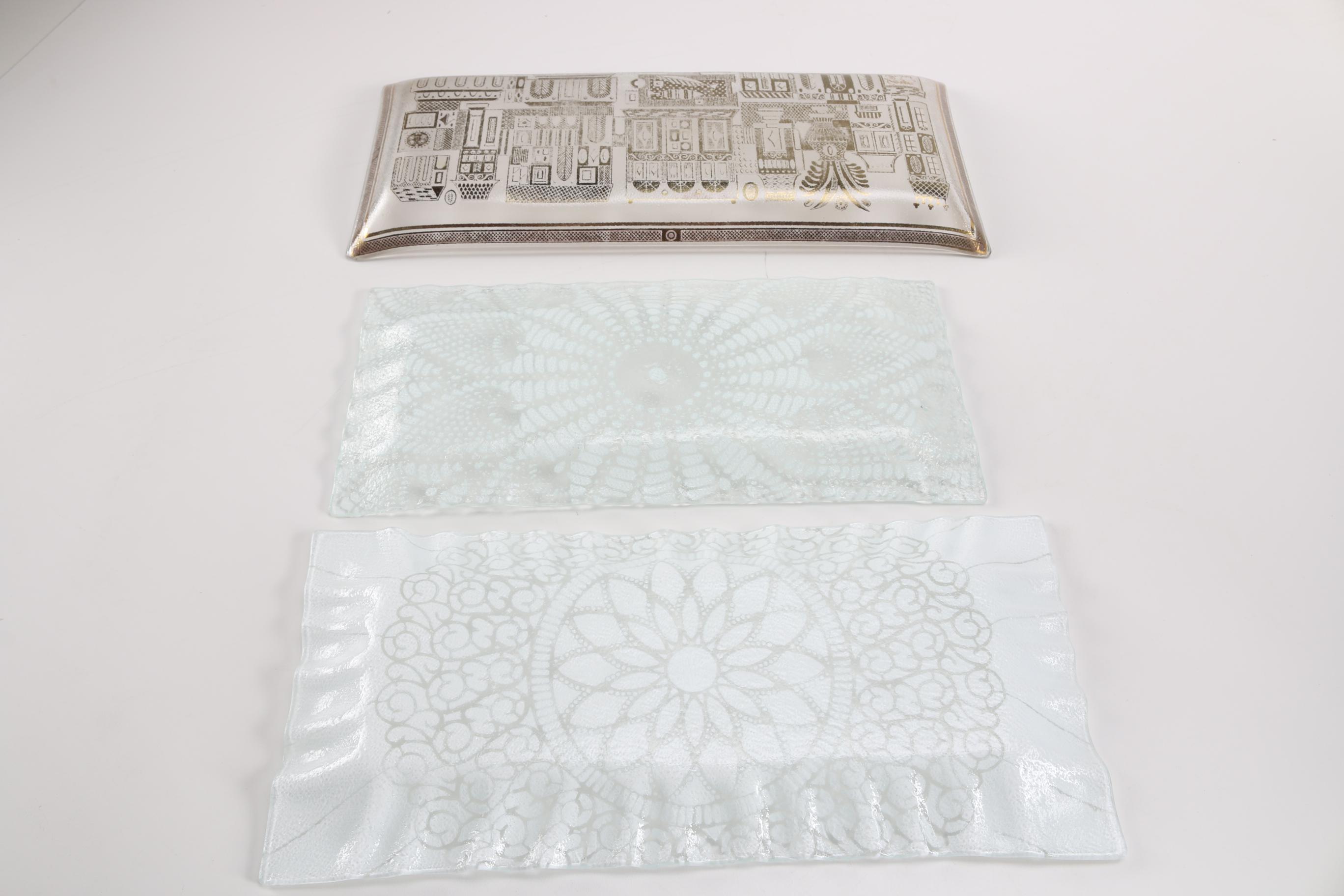 Decorative Glass Serving Trays