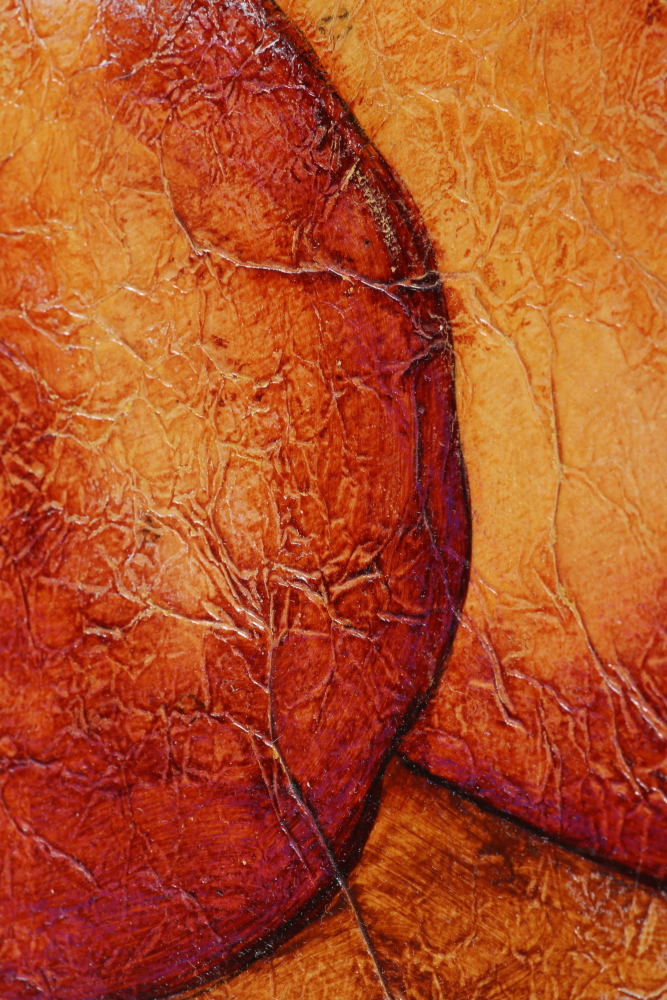 Mary Kreuziger Mixed Media on Paper "La Fruta Amigas III" and "La Fruta Amigas VI"