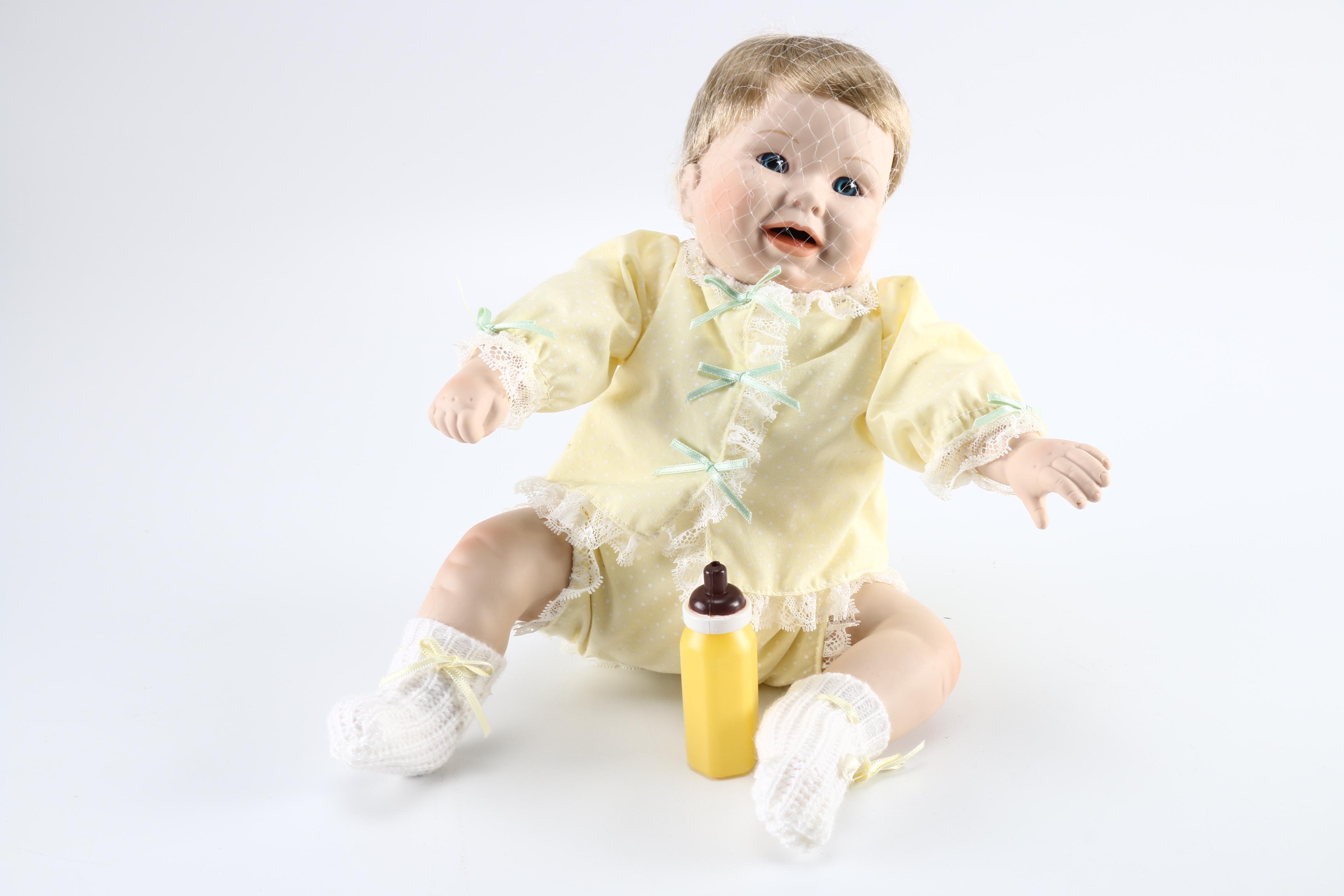 Knowles  Porcelain Dolls Featuring "Goldilocks" and "Emily"