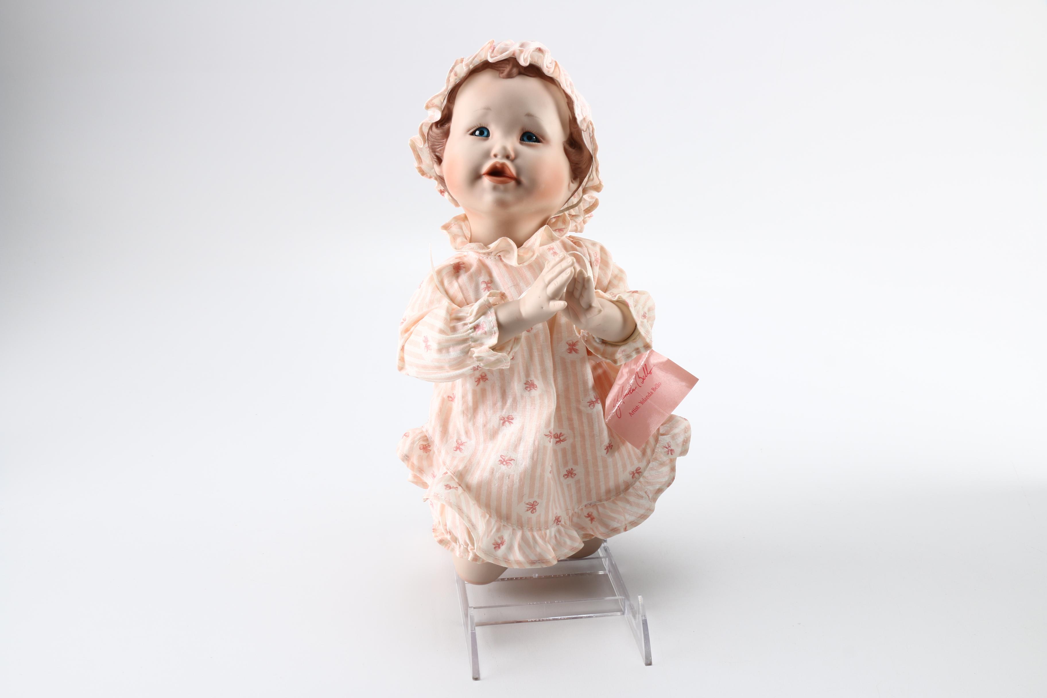 Knowles  Porcelain Dolls Featuring "Goldilocks" and "Emily"