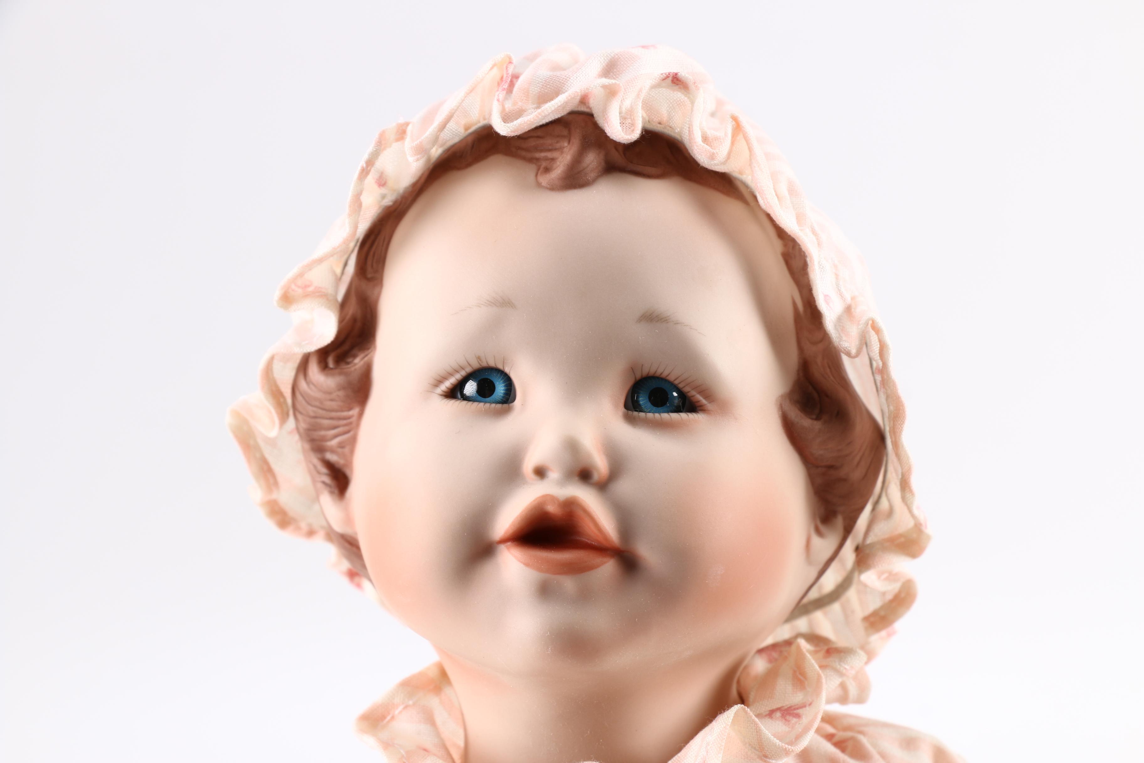 Knowles  Porcelain Dolls Featuring "Goldilocks" and "Emily"