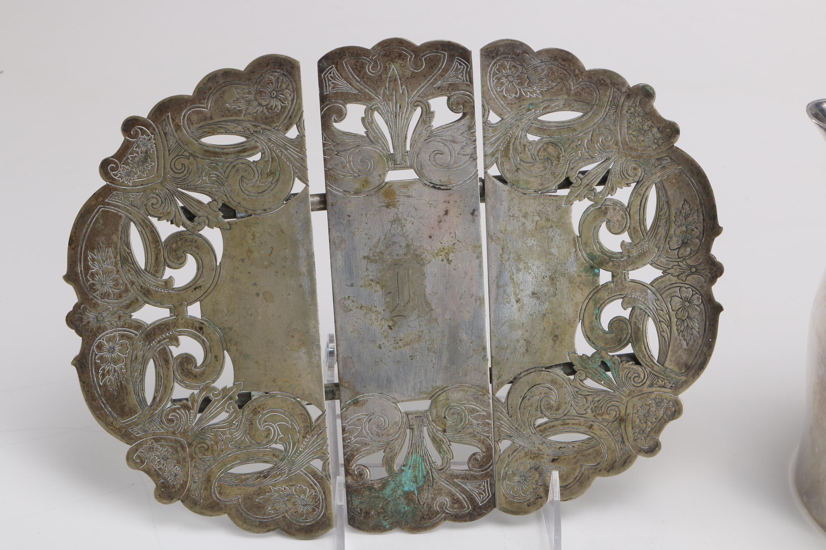 Tableware Featuring Pyrex and Plated Silver, Nickel and Brass