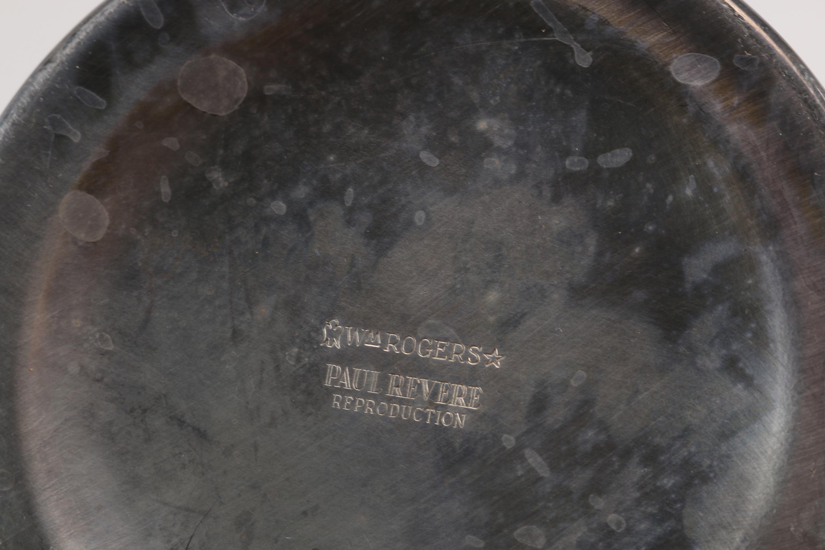 Tableware Featuring Pyrex and Plated Silver, Nickel and Brass