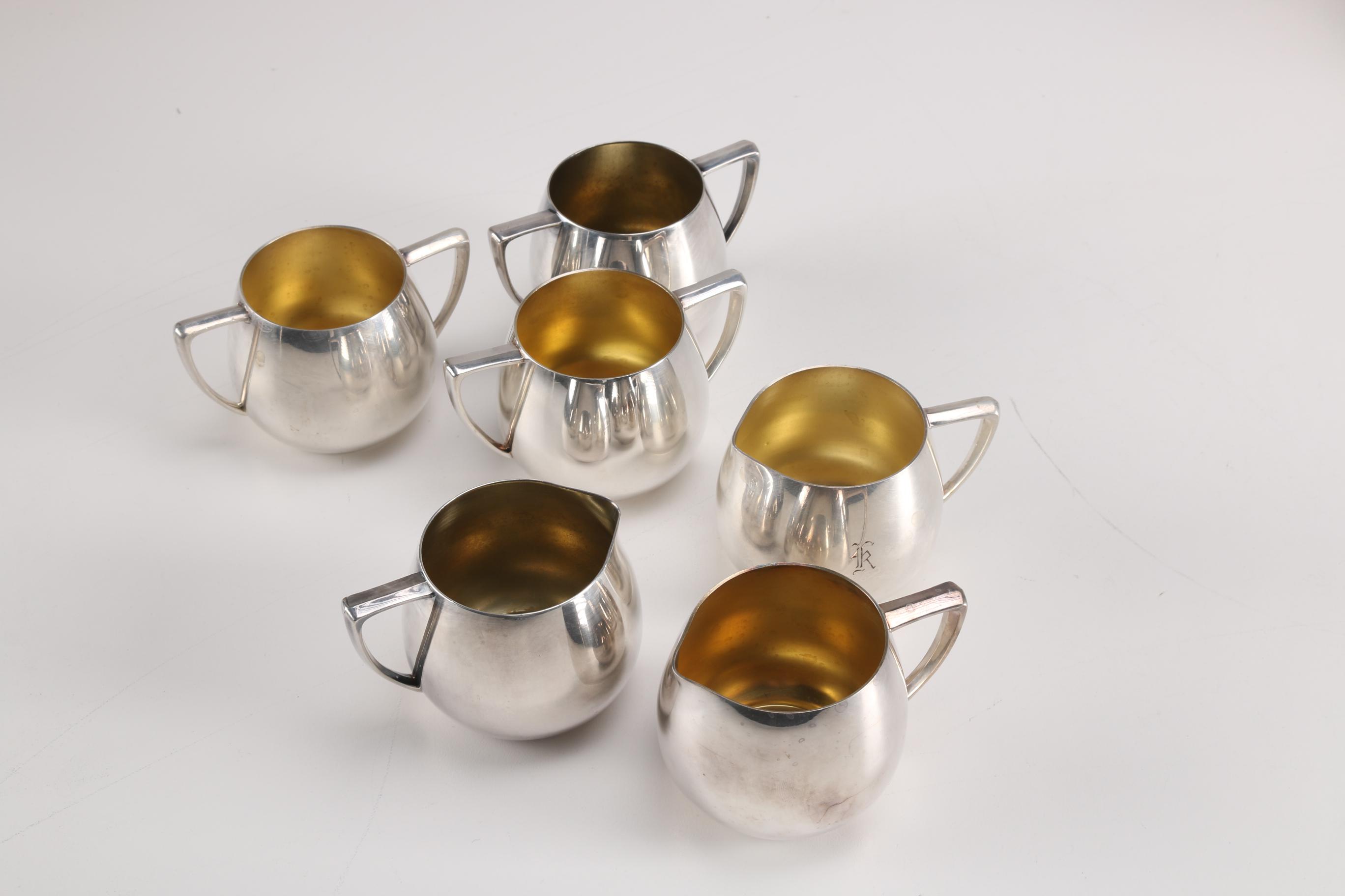 Tableware Featuring Pyrex and Plated Silver, Nickel and Brass