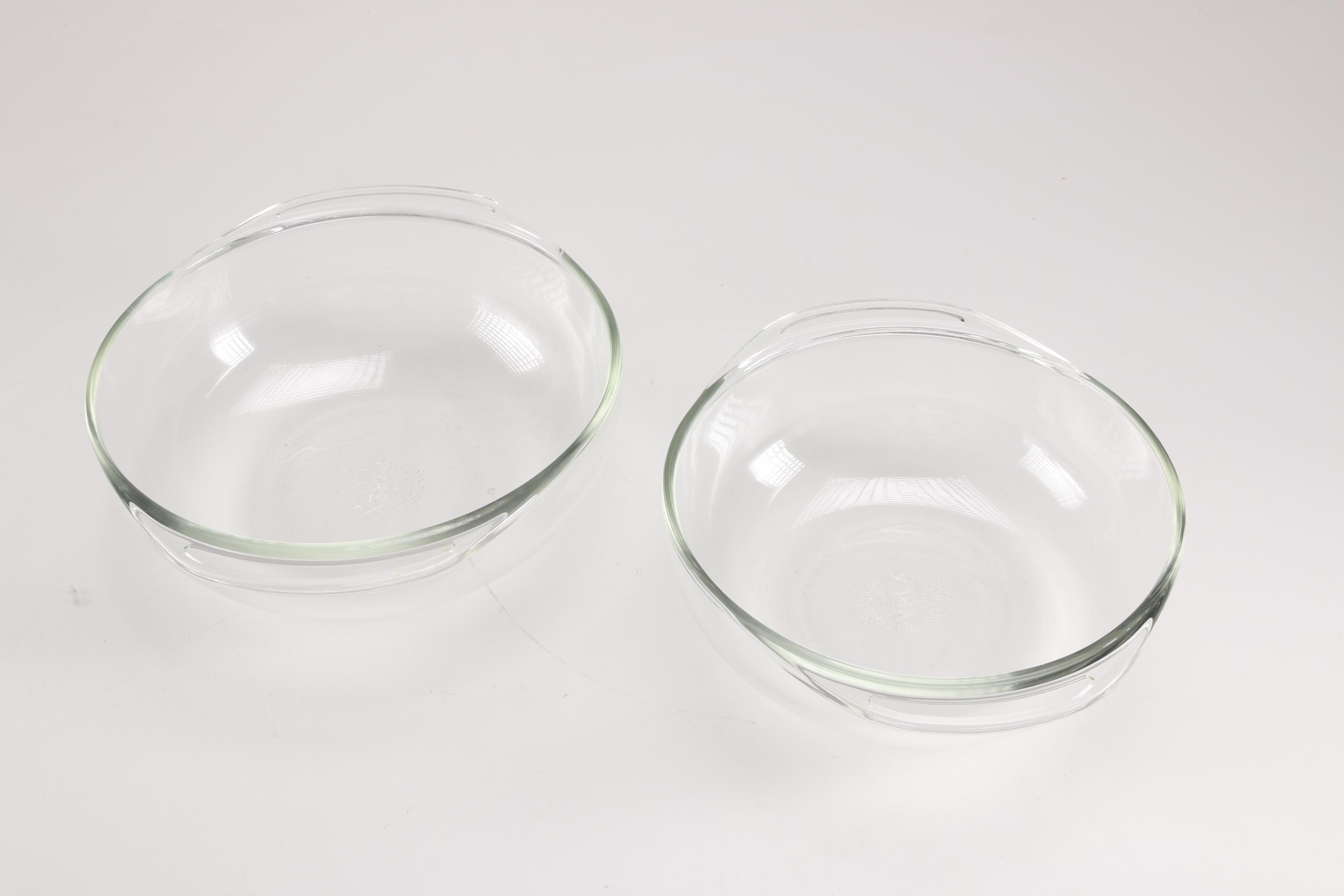 Tableware Featuring Pyrex and Plated Silver, Nickel and Brass