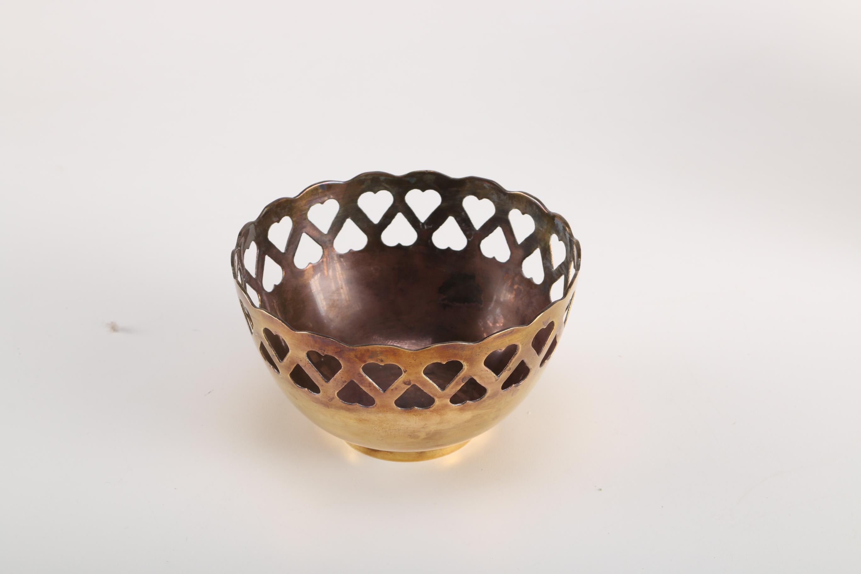 Small Brass Containers and Candleholders from India, Holland, and Korea