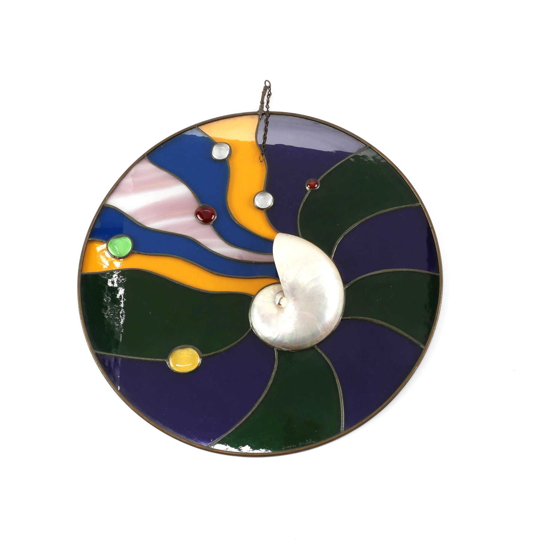 Seashell Stained Glass Piece