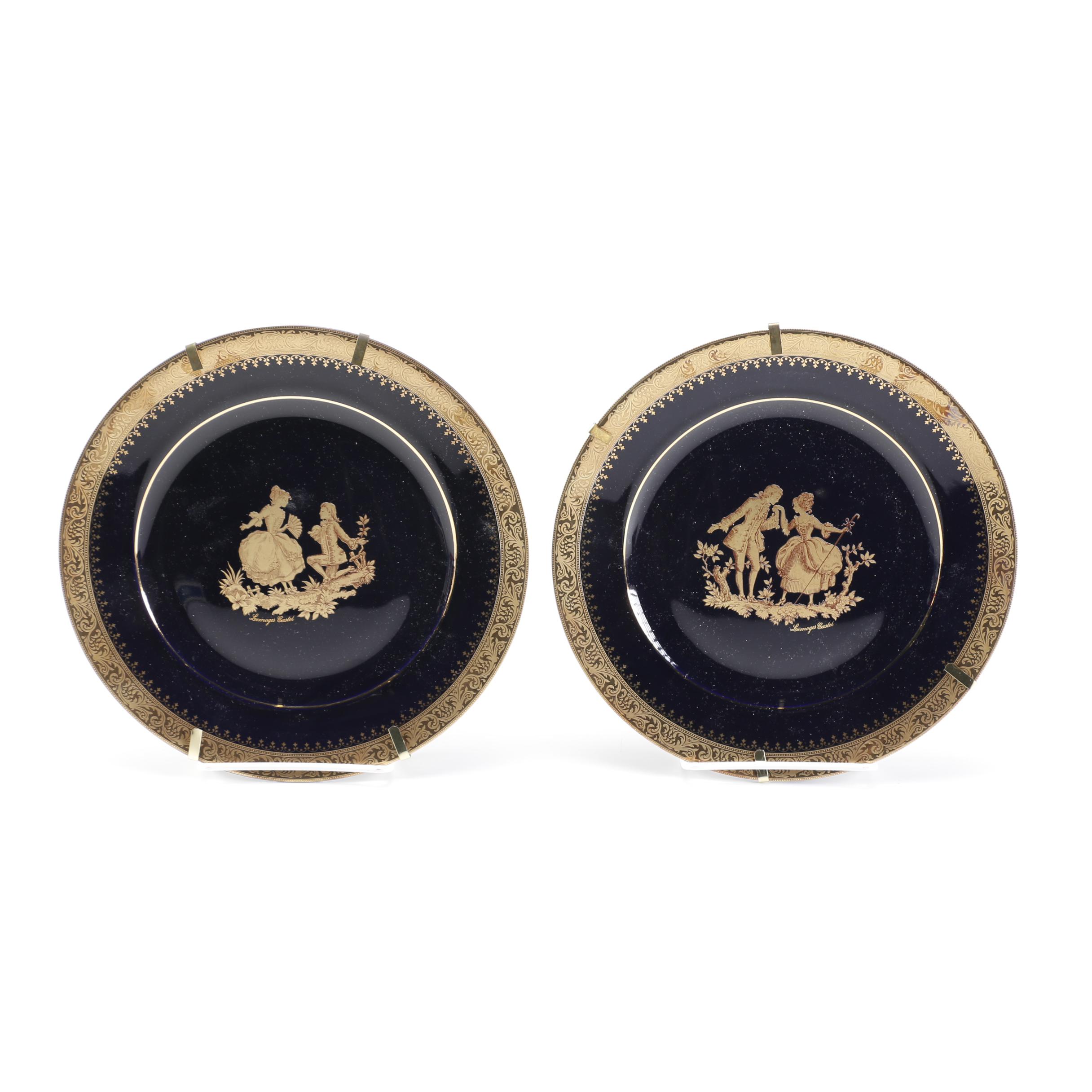 French Limoges Castel Collectors Plates
