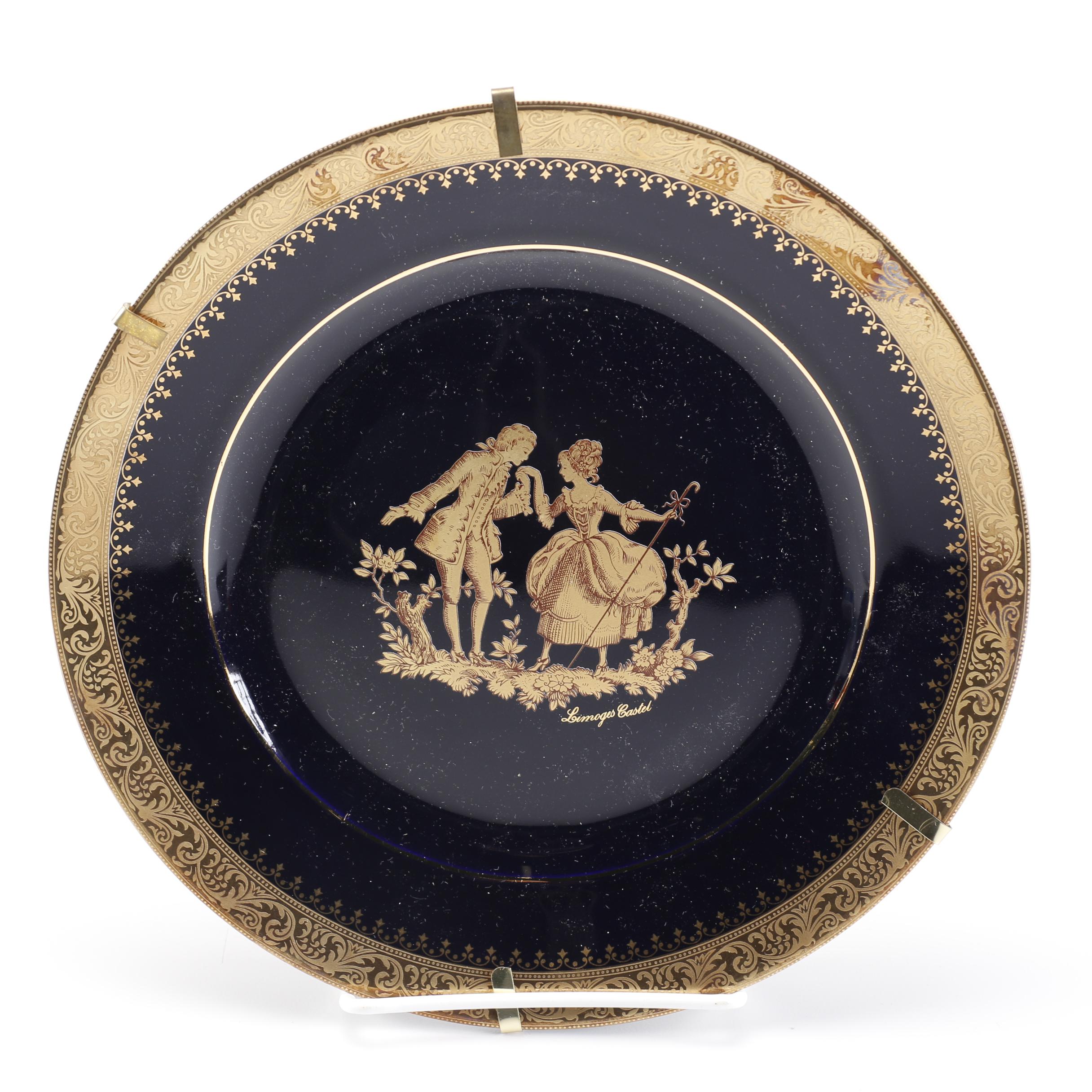 French Limoges Castel Collectors Plates