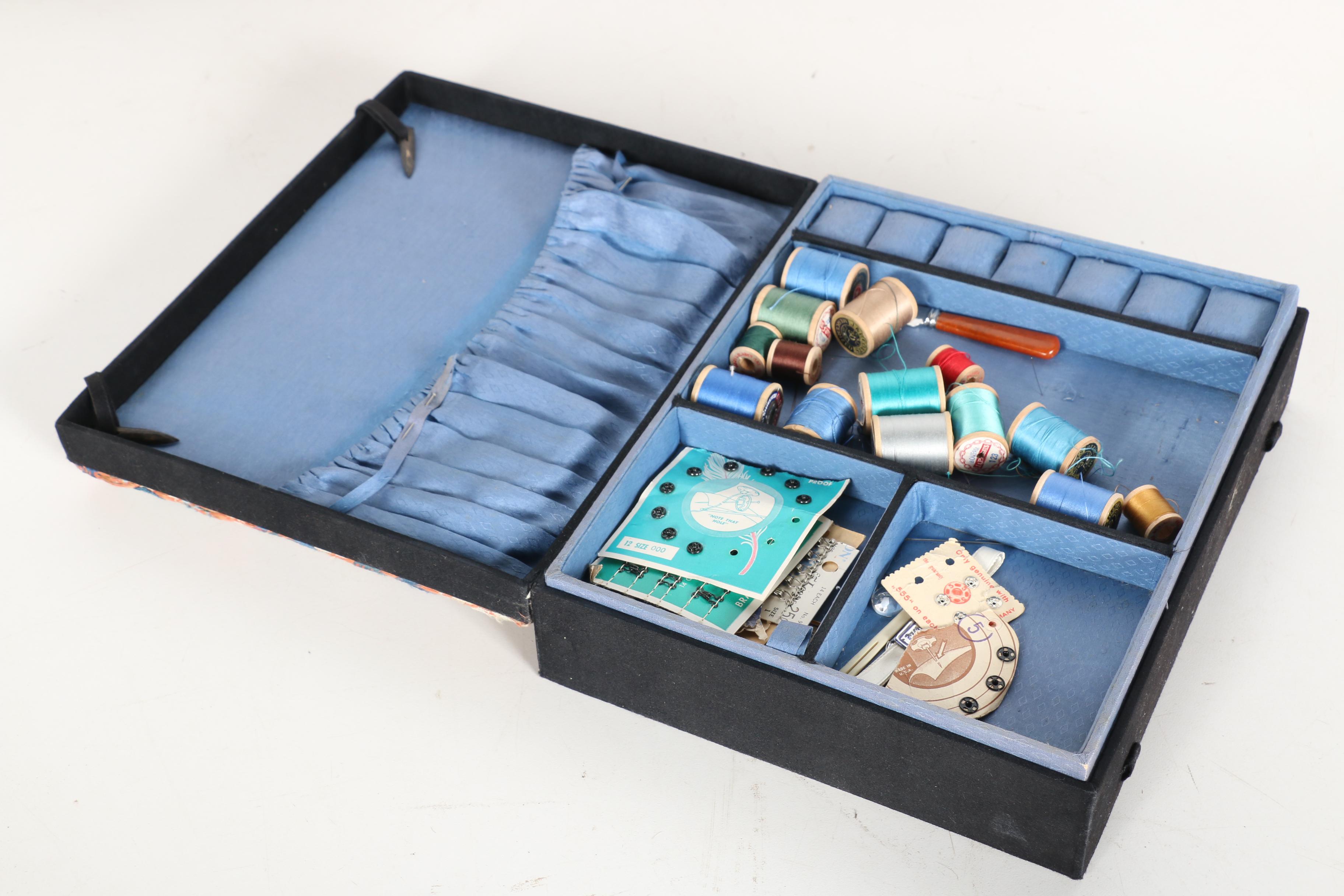 Sewing Boxes With Odds and Wooden Quilting Hoops