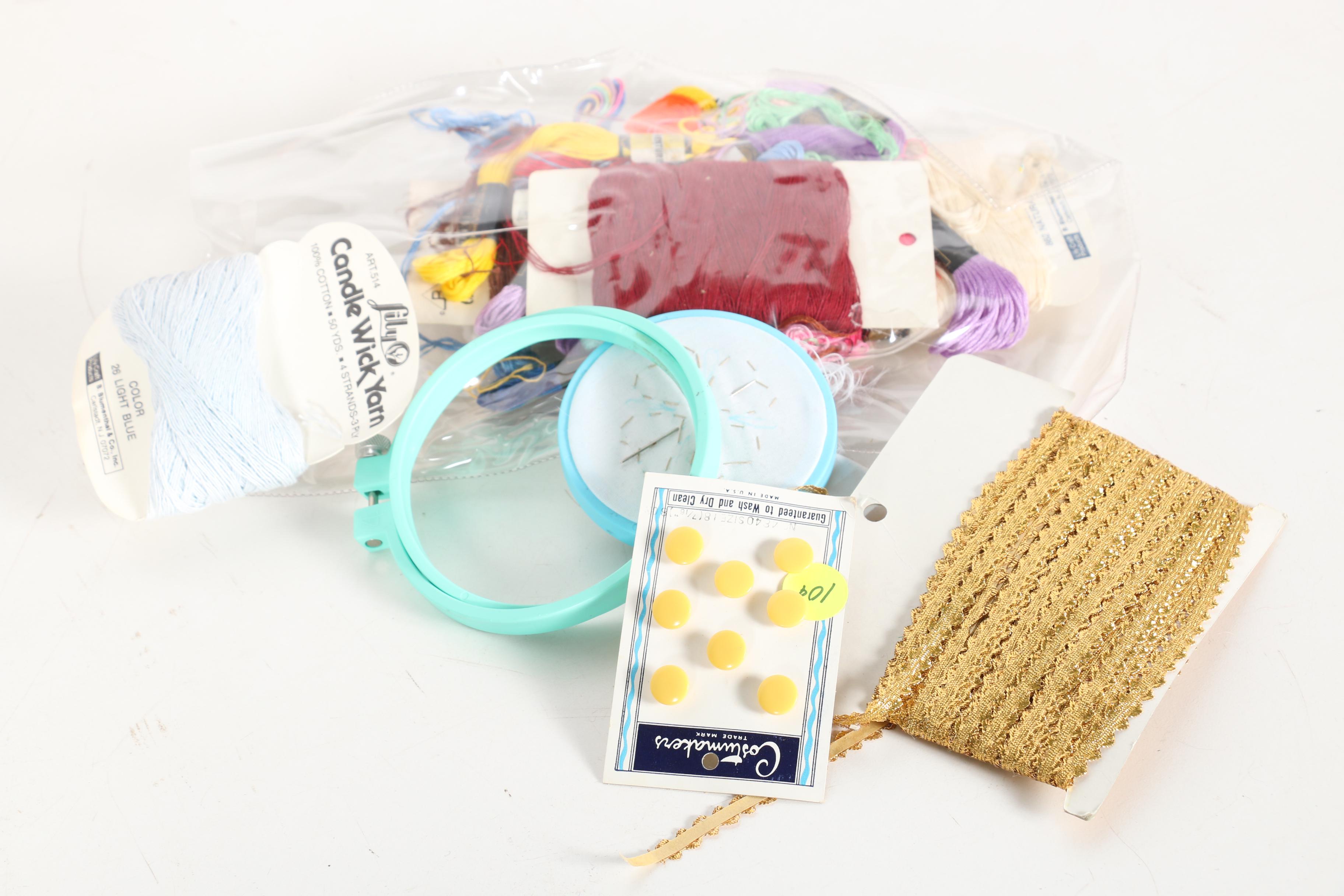 Sewing Boxes With Odds and Wooden Quilting Hoops