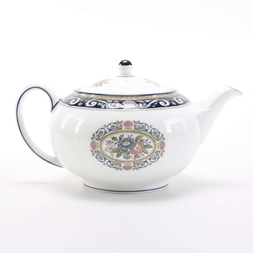 Wedgwood "Runnymede Blue" Teapot