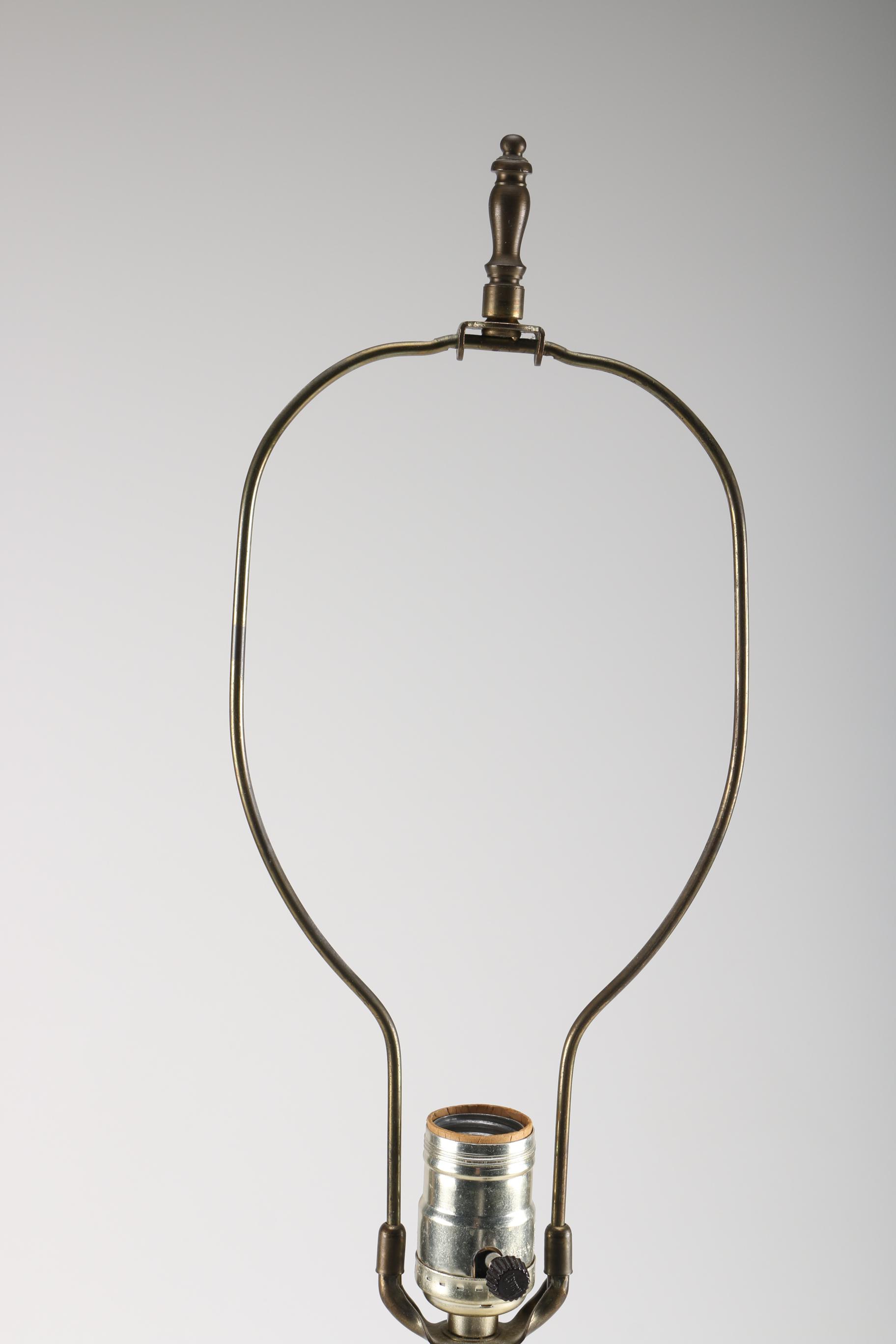 Ceramic and Brass Table Lamp