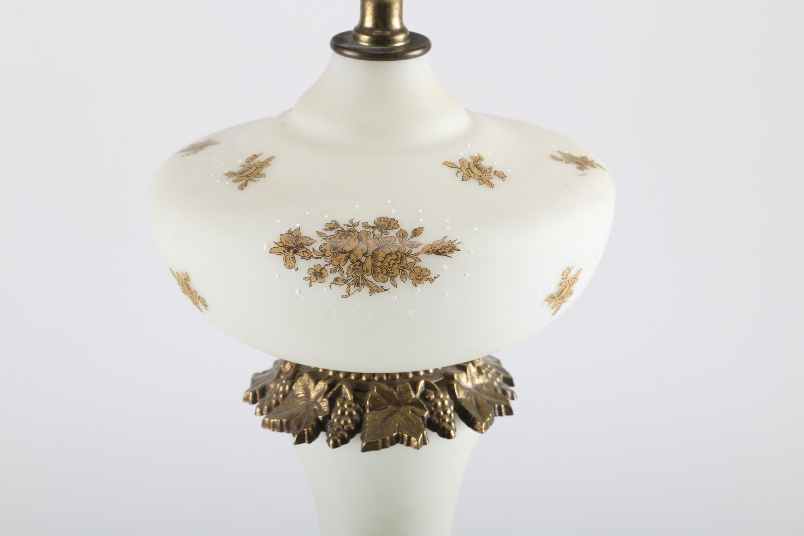 Ceramic and Brass Table Lamp