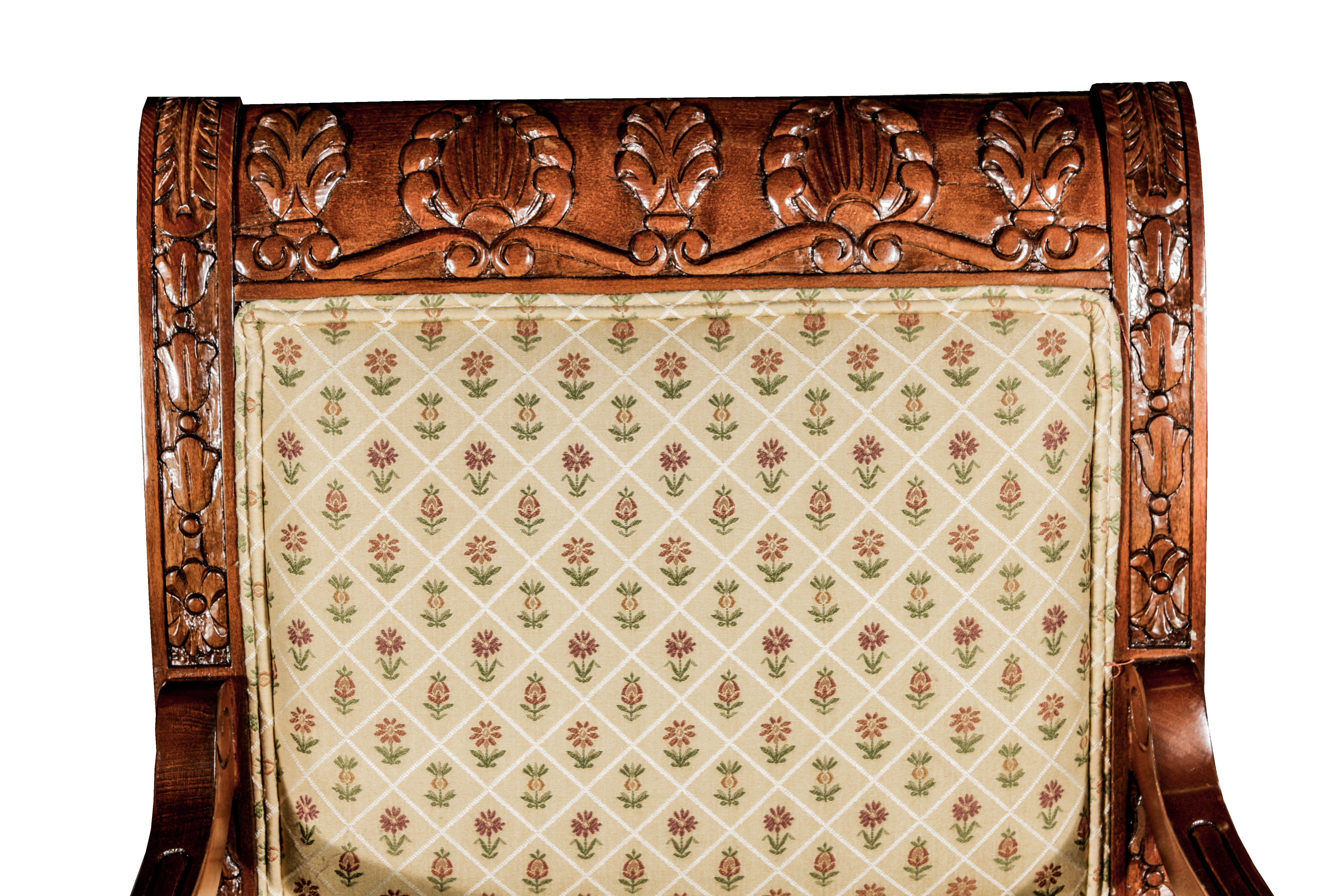 Vintage Sheraton Style Wooden Armchair