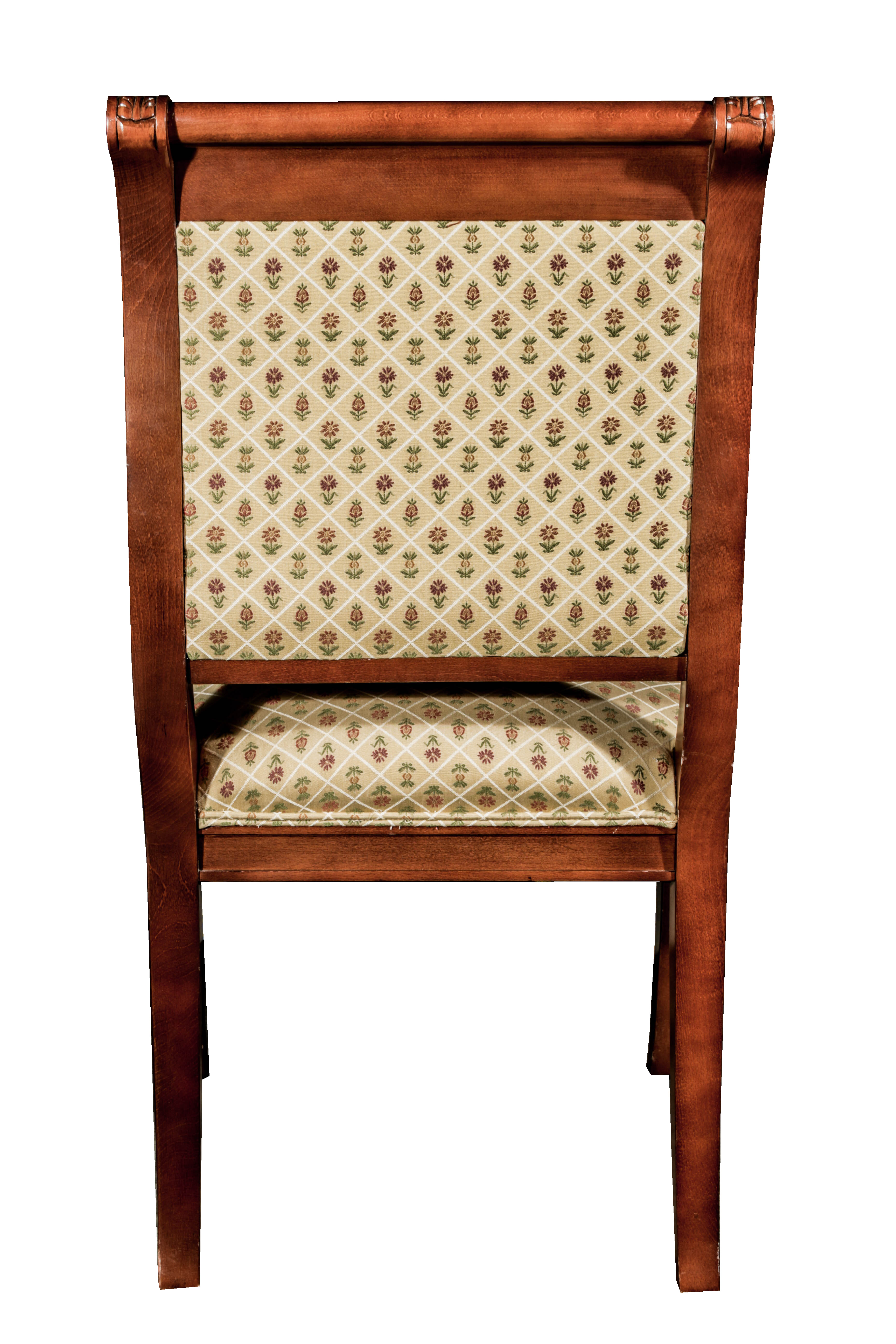 Vintage Sheraton Style Wooden Armchair