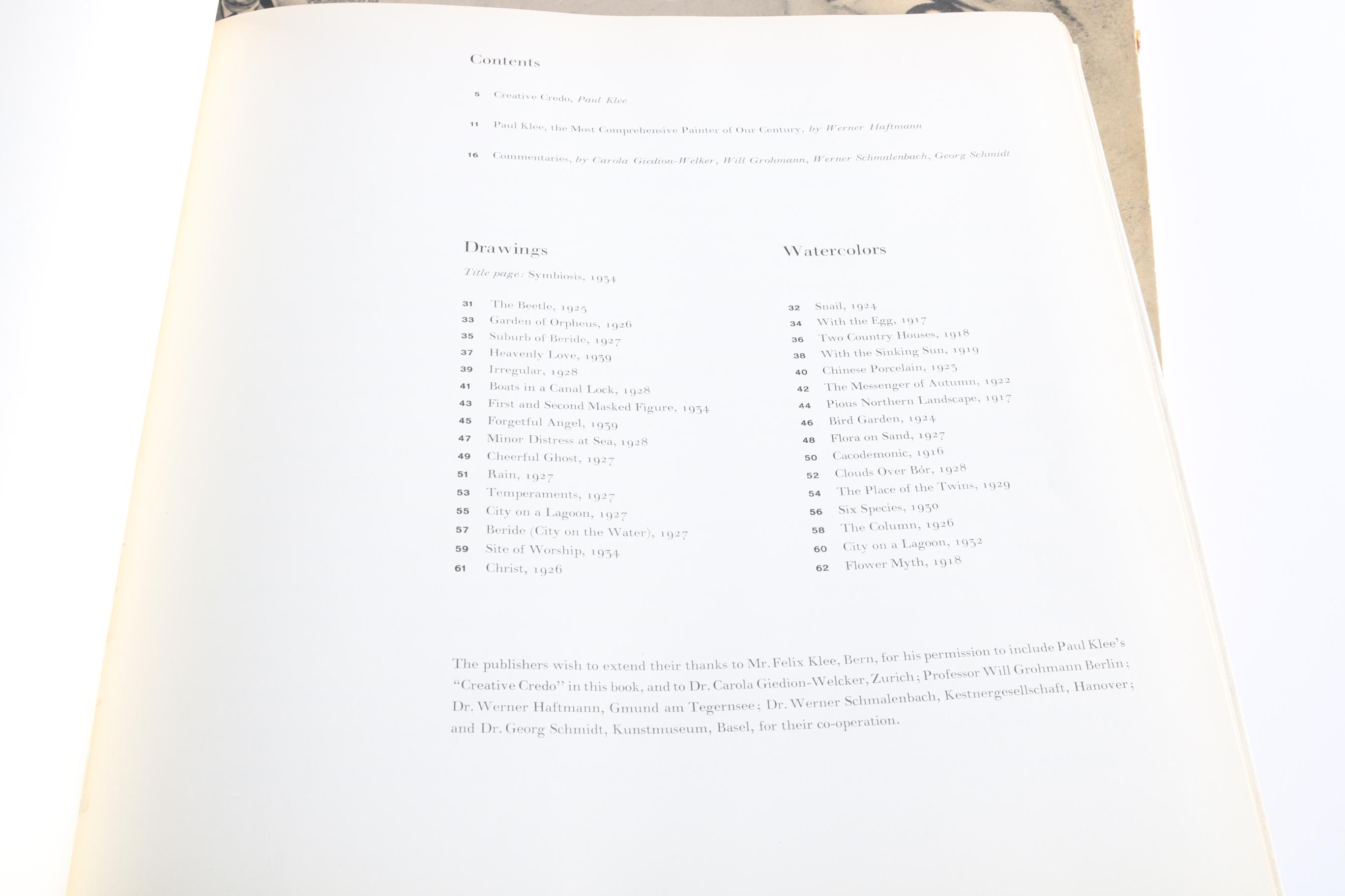 "The Inward Vision" by Paul Klee and "Dali A Study of His Life and Work"