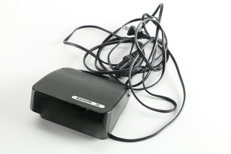 White Super Lock Sewing Machine