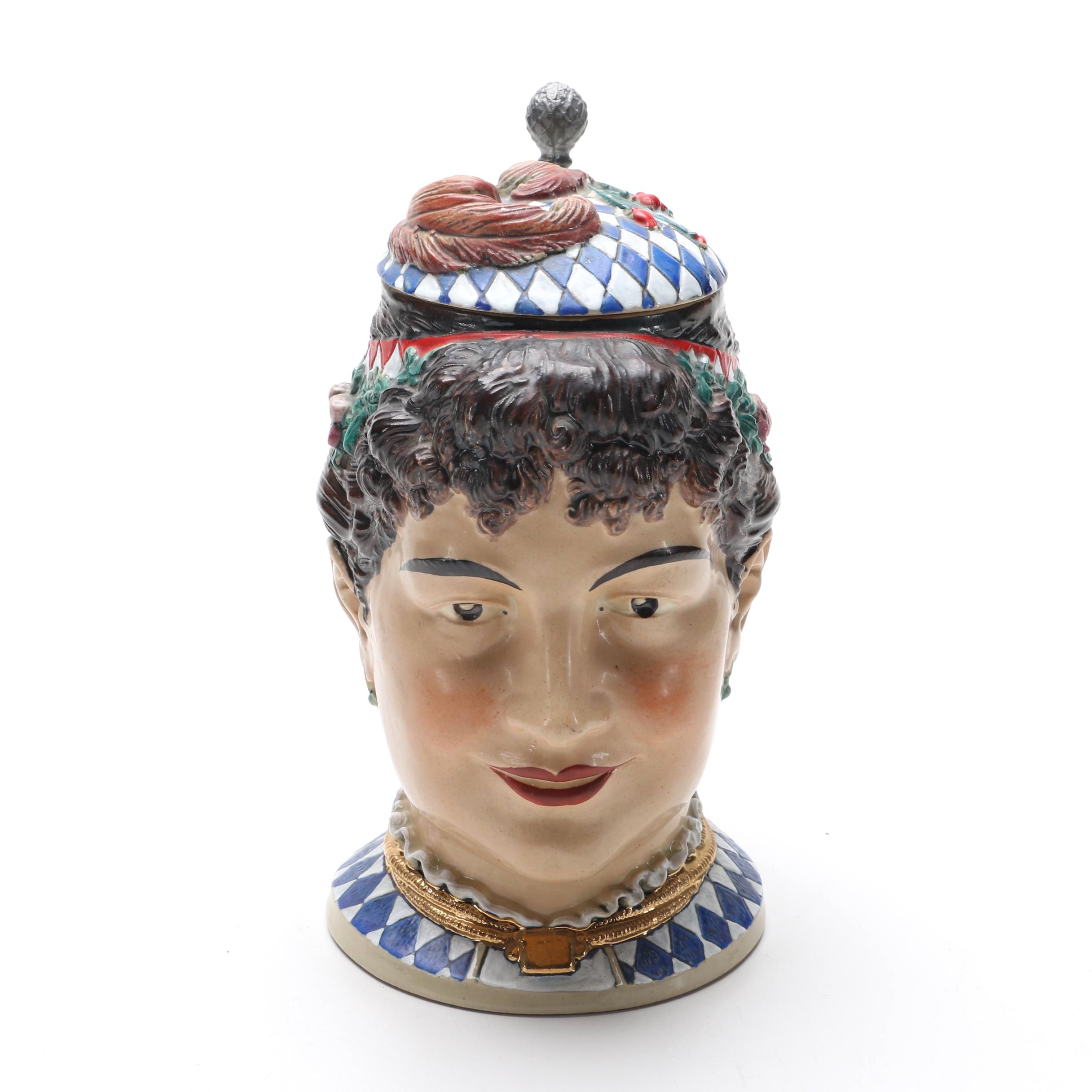 Alt Grenzau Figural Beer Stein