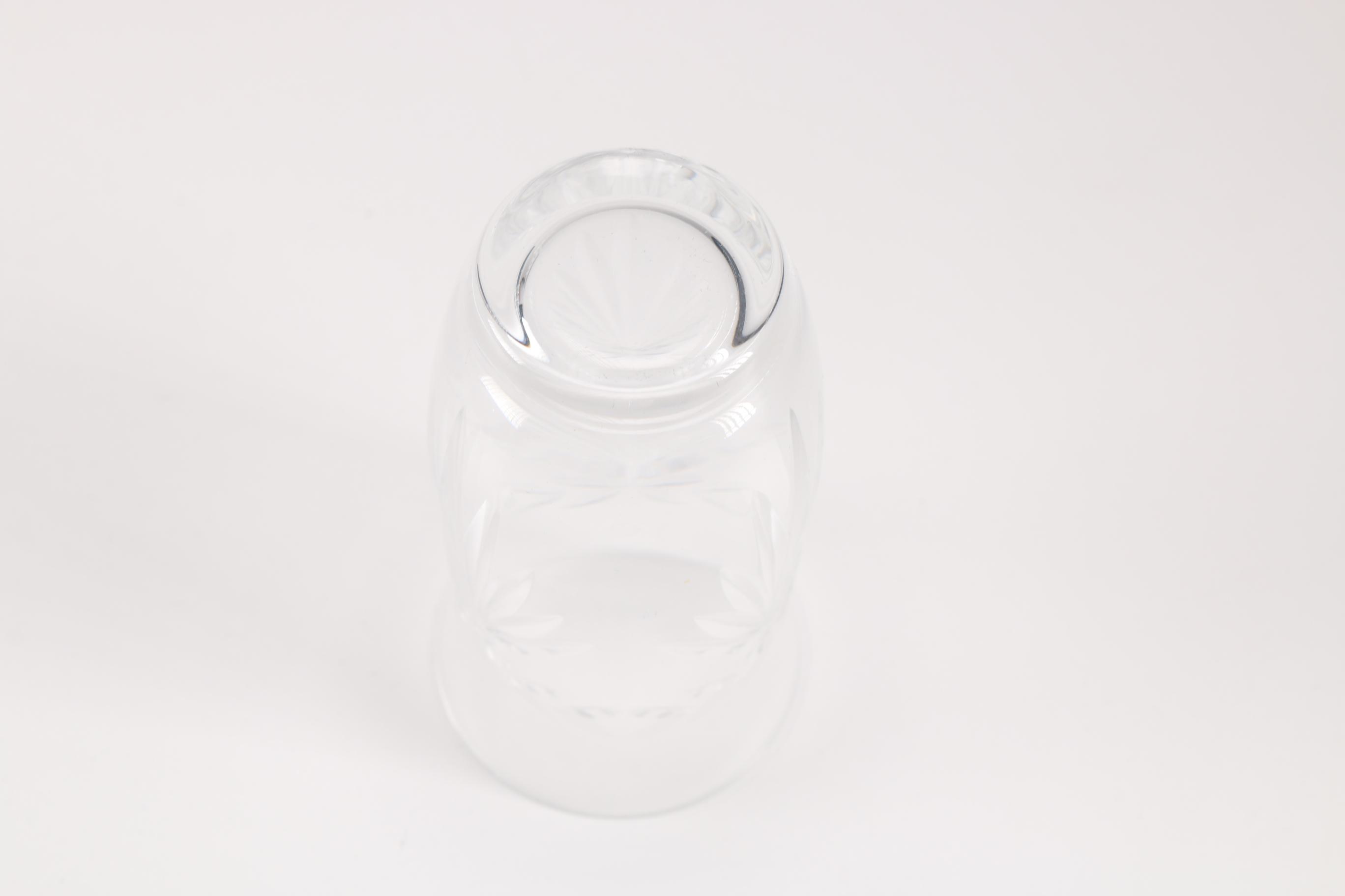 Set of Hoya Crystal Saki Glasses