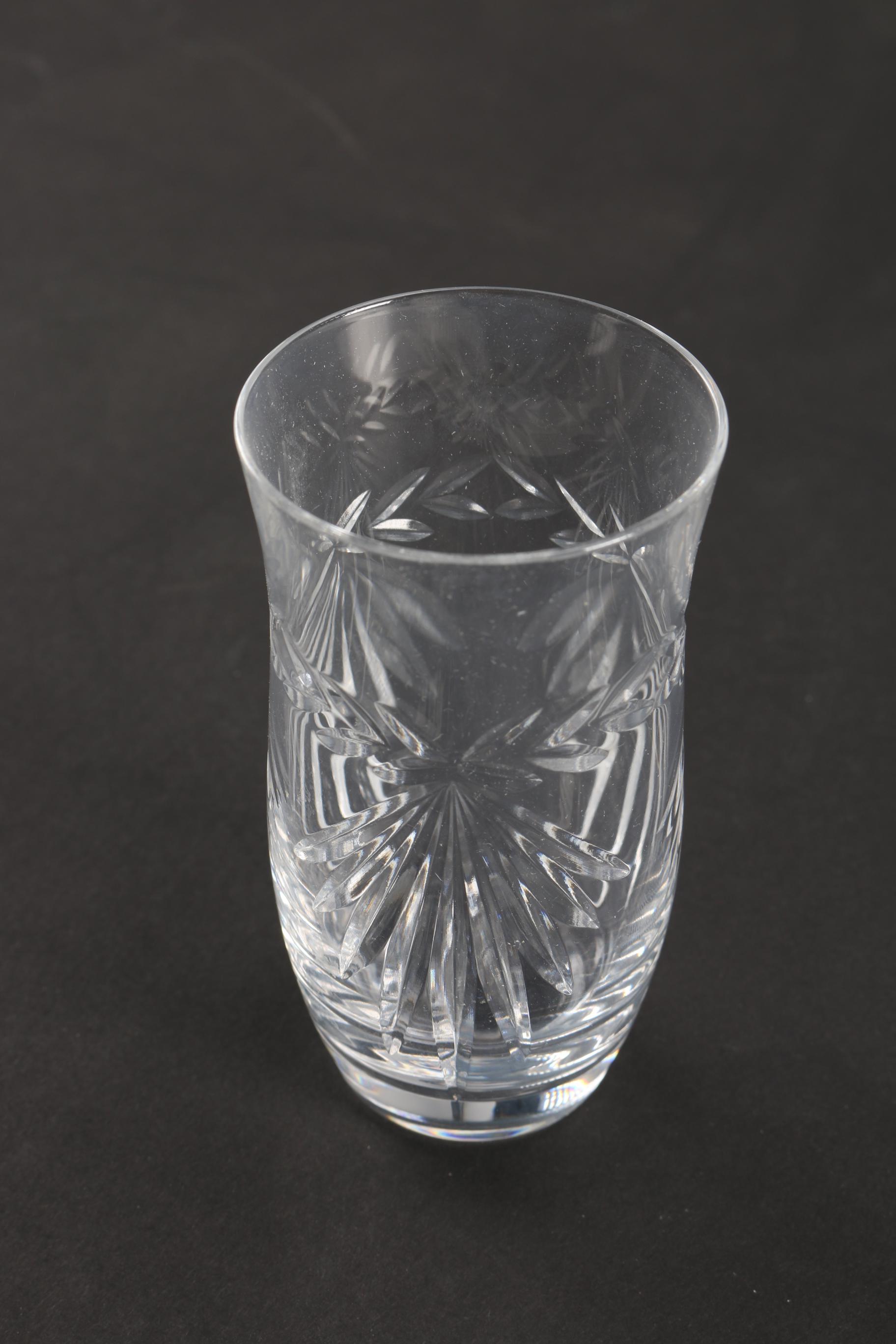 Set of Hoya Crystal Saki Glasses