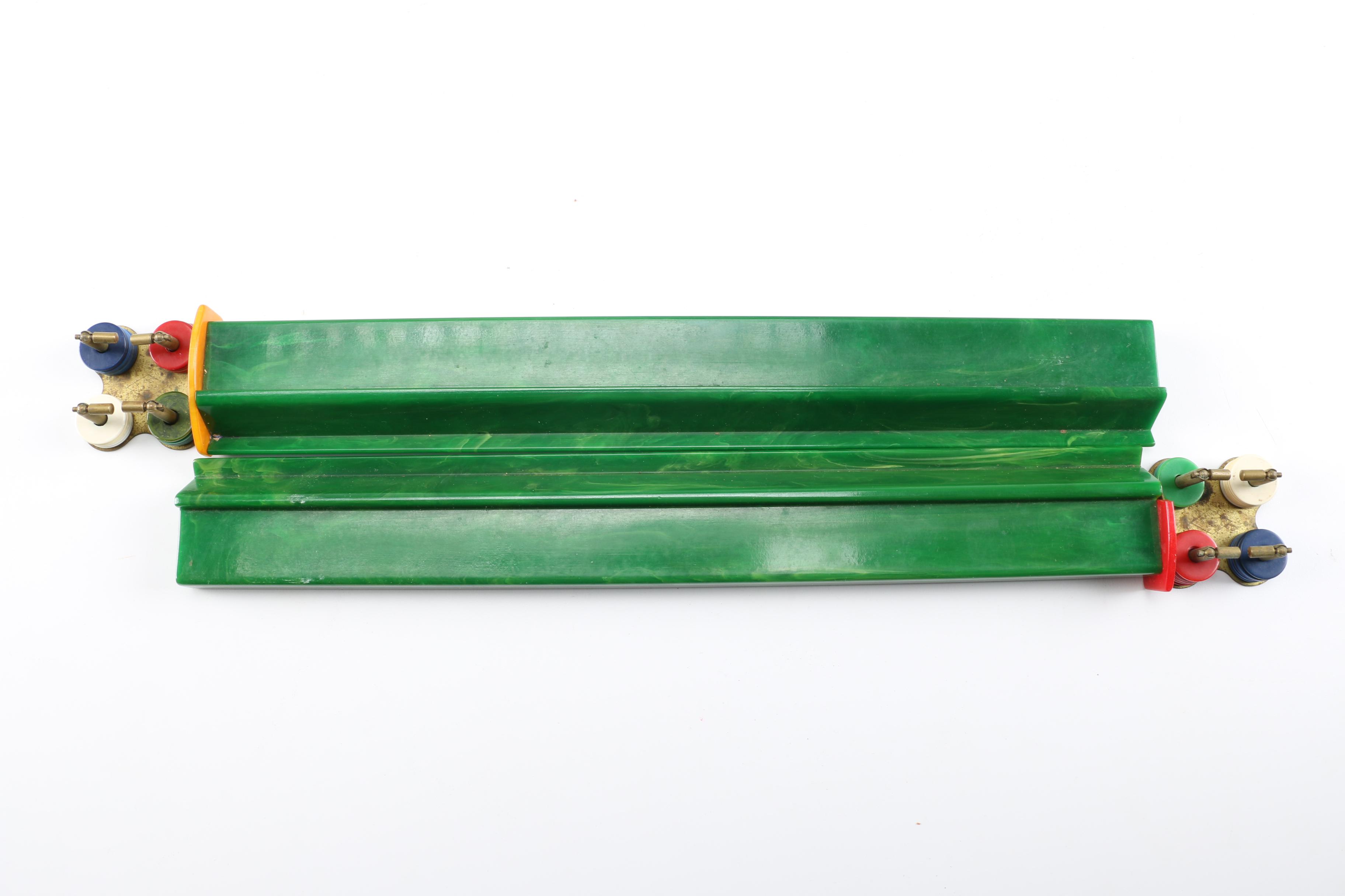 1950s E. S. Lowe Bakelite Mahjong Set in Original Case