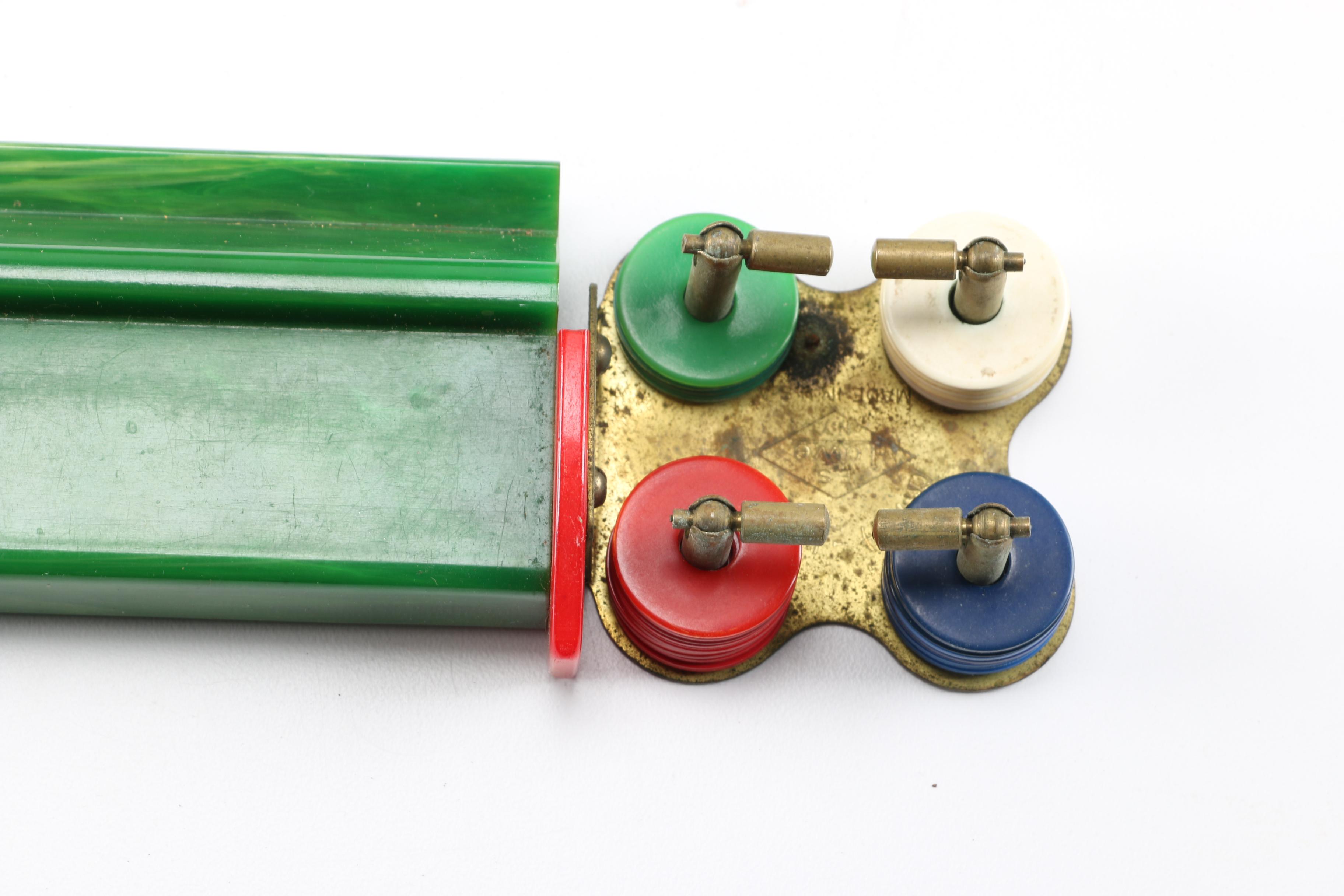 1950s E. S. Lowe Bakelite Mahjong Set in Original Case