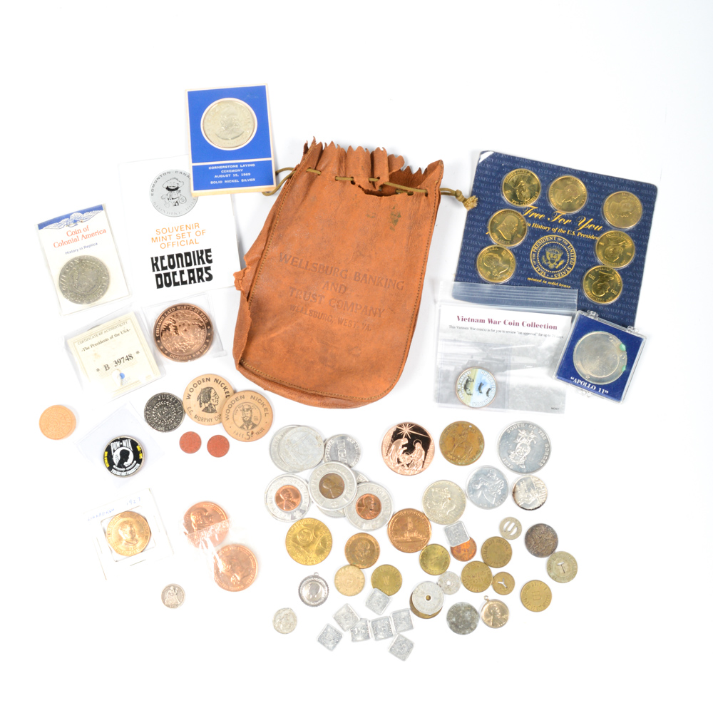 Seated Liberty Silver Love Token and American Tokens Collection