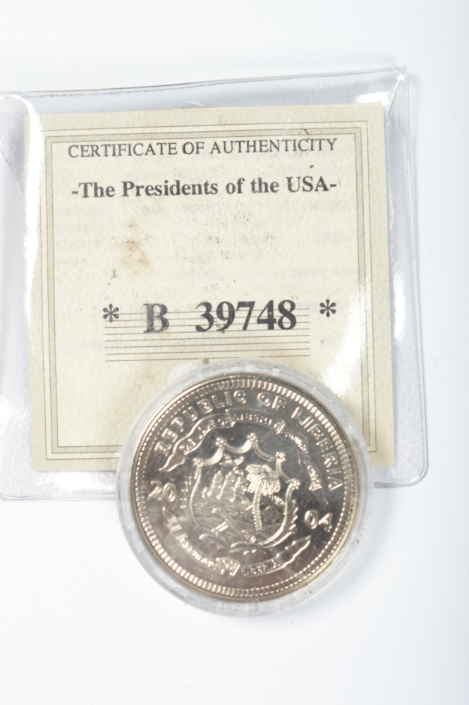 Seated Liberty Silver Love Token and American Tokens Collection