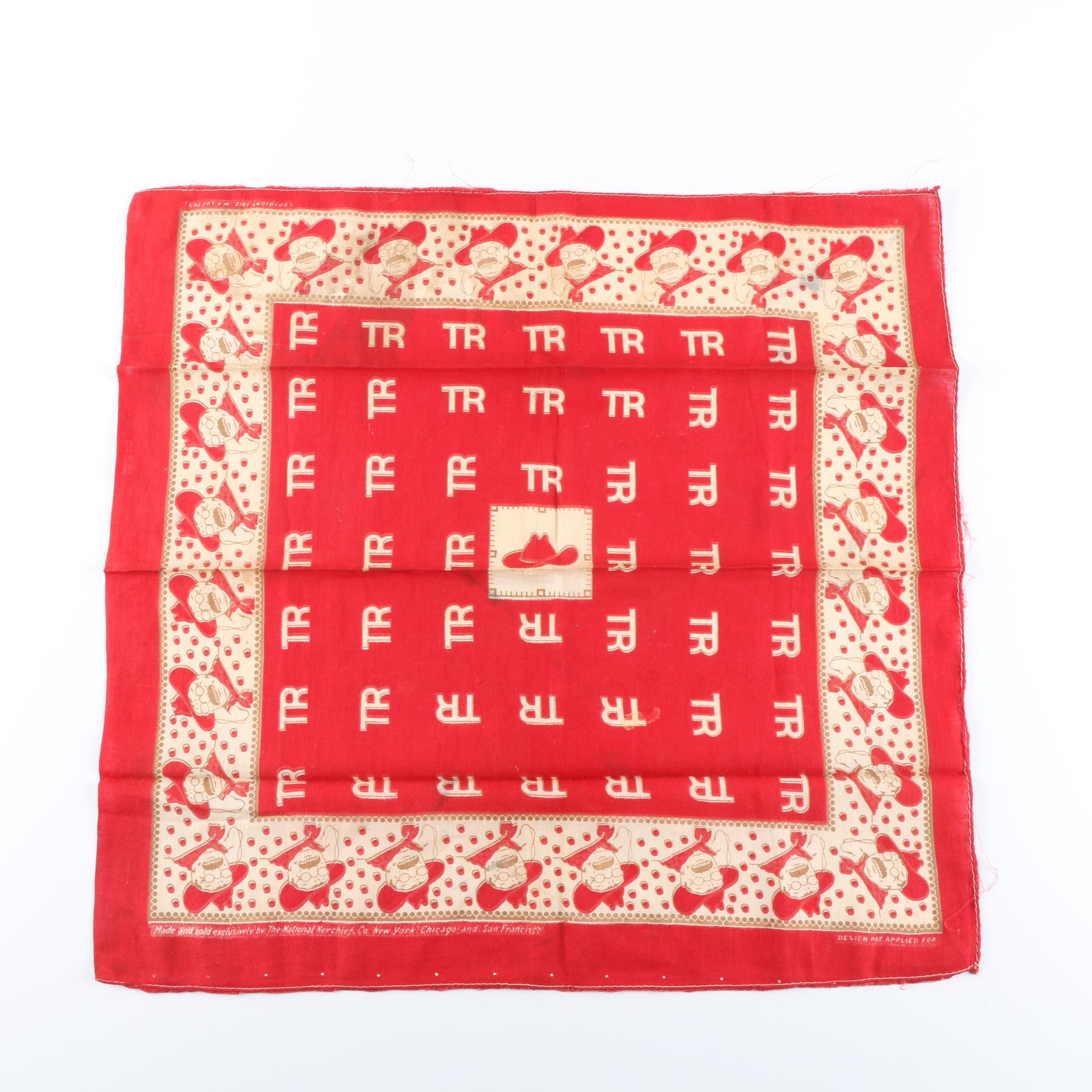 1912 Teddy Roosevelt Handkerchief