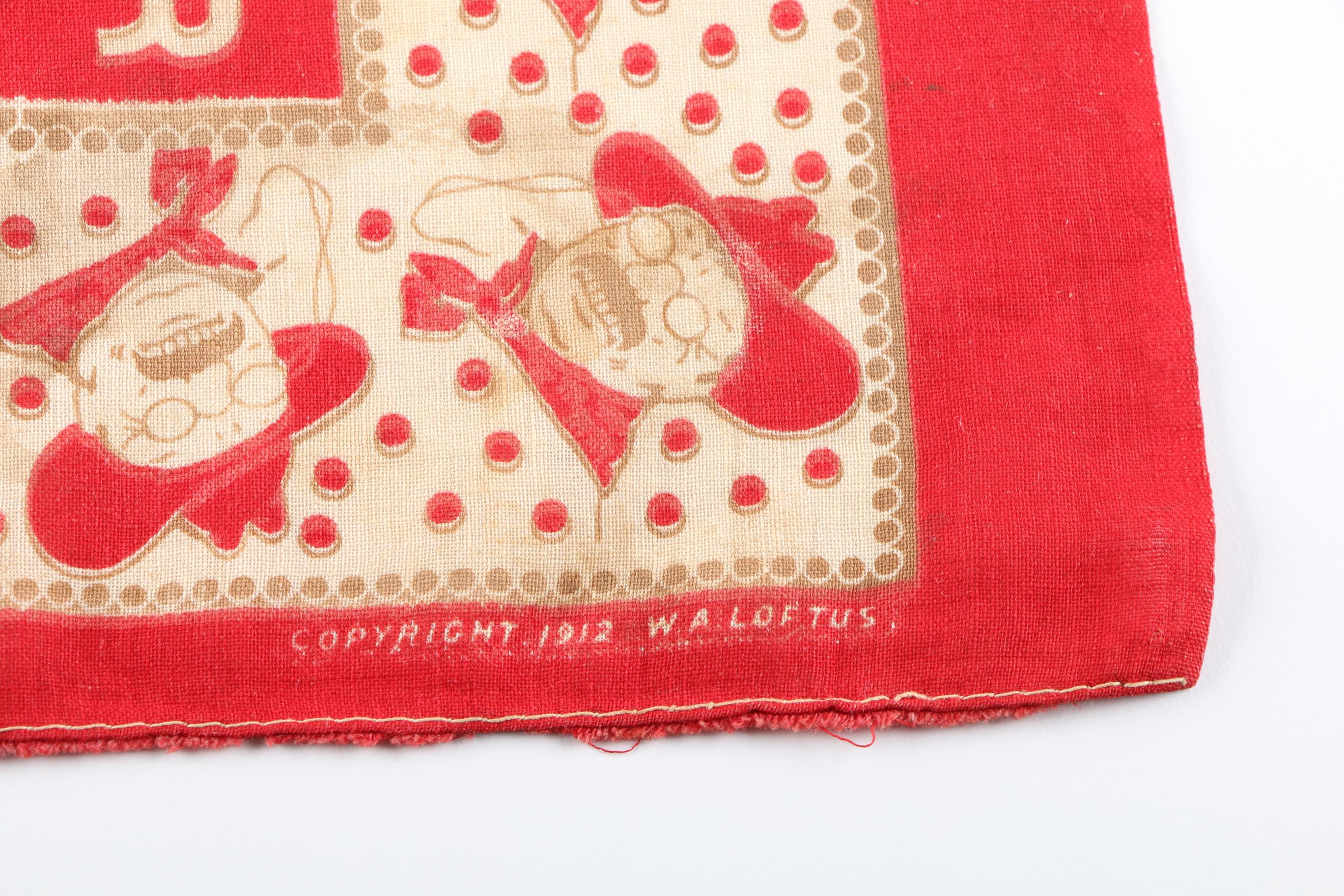 1912 Teddy Roosevelt Handkerchief