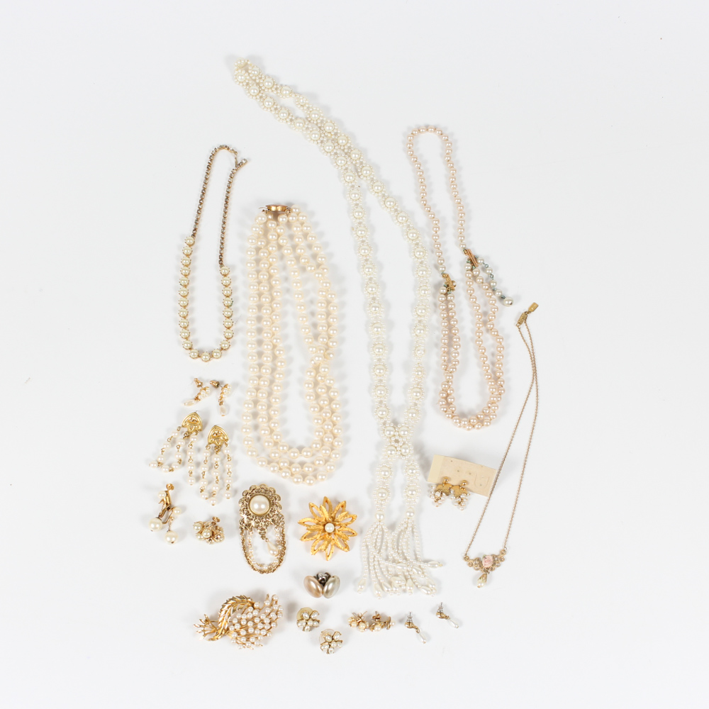 Imitation Pearl Costume Jewelry Collection