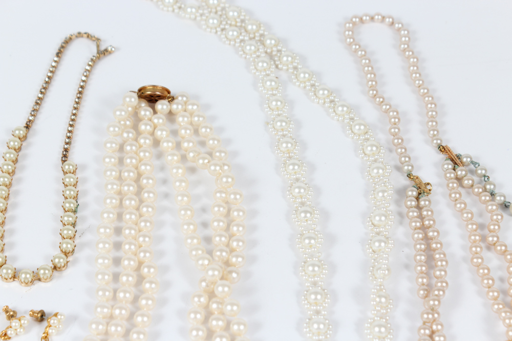 Imitation Pearl Costume Jewelry Collection