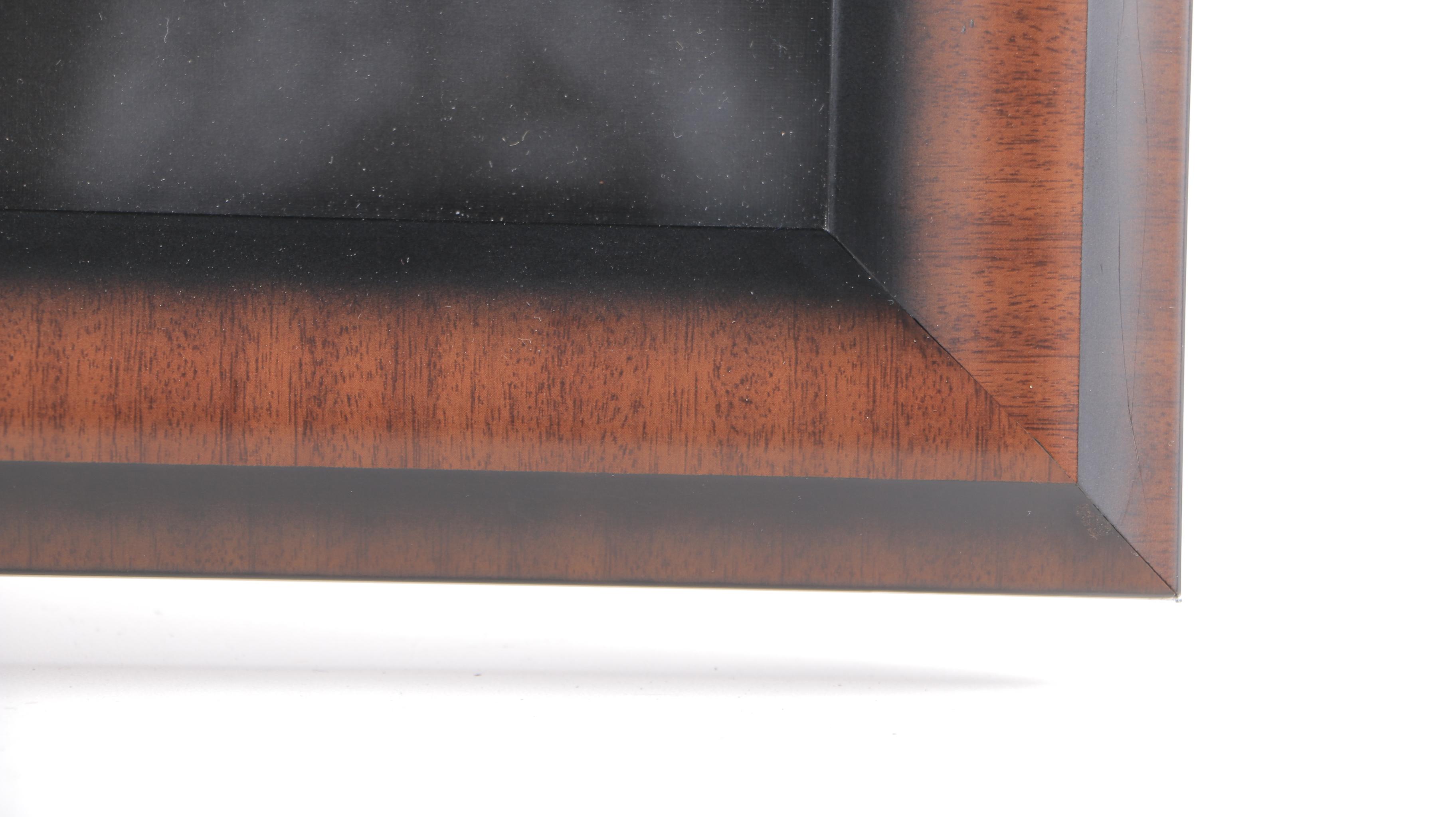 Mexican Original Oil and Gouache Painting on Paper "The Virgin Mary"