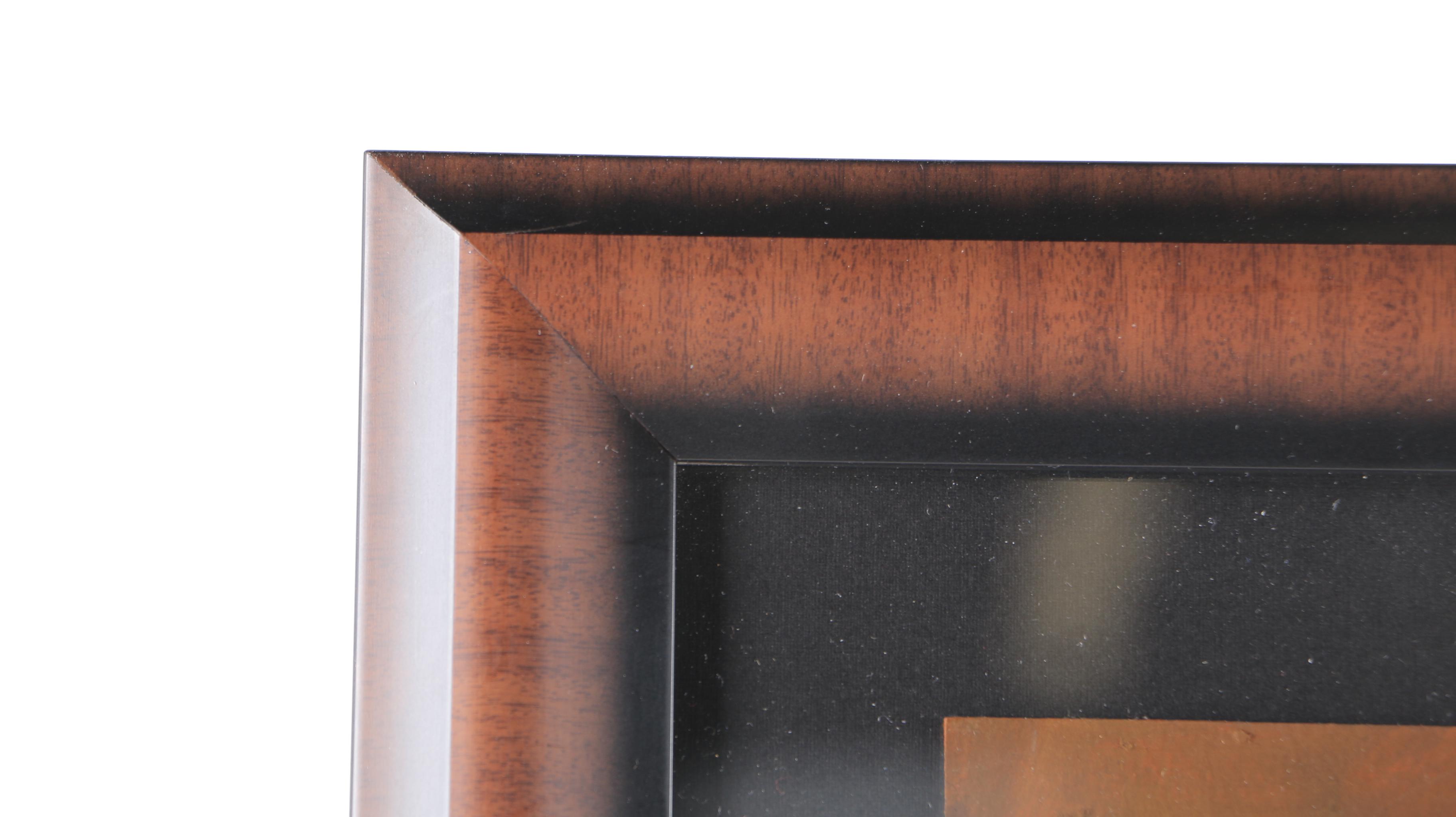 Mexican Original Oil and Gouache Painting on Paper "The Virgin Mary"