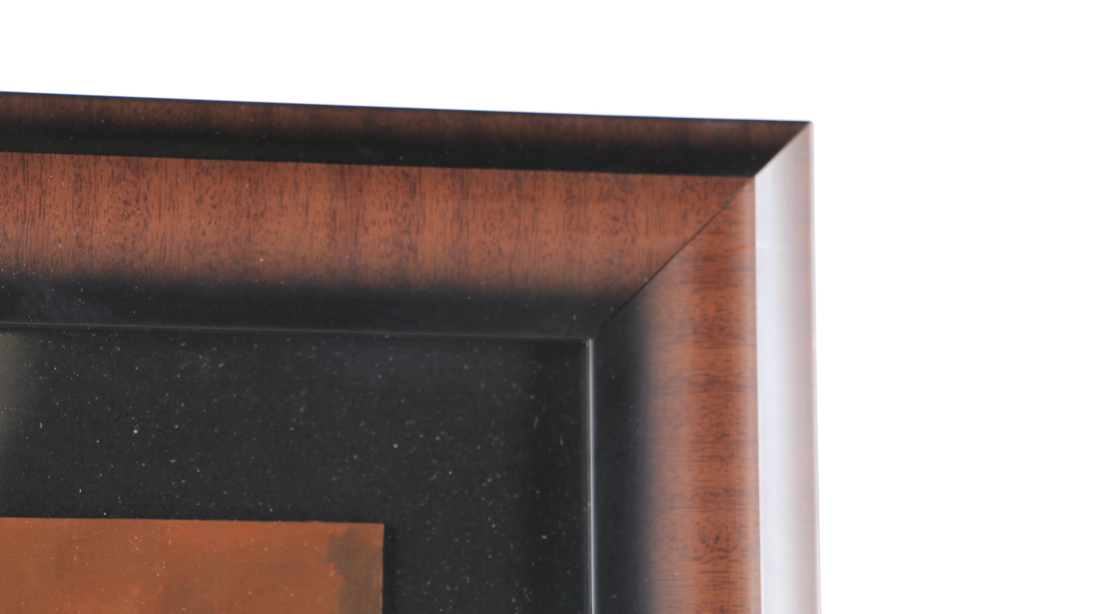 Mexican Original Oil and Gouache Painting on Paper "The Virgin Mary"