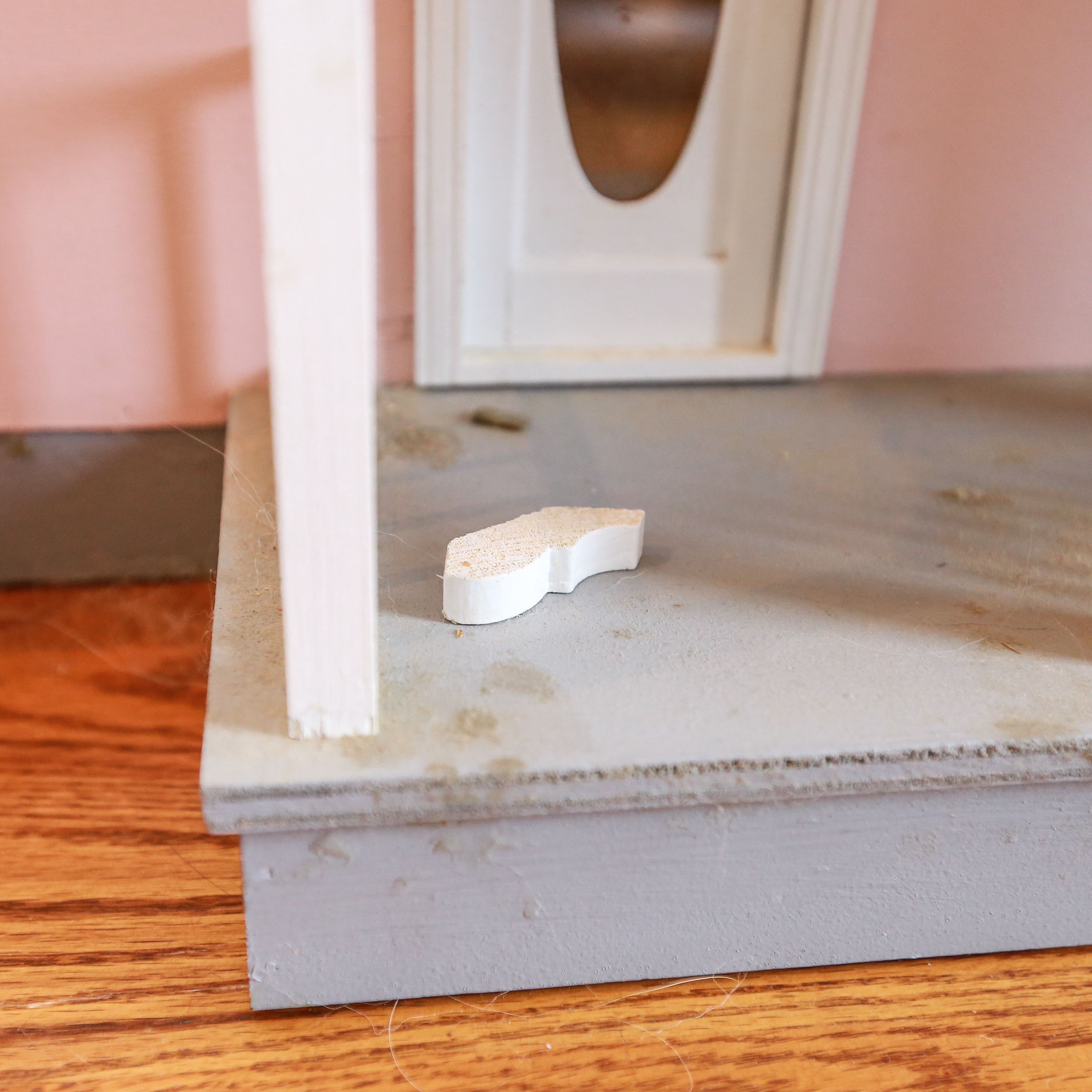 Wooden Doll House and Furniture