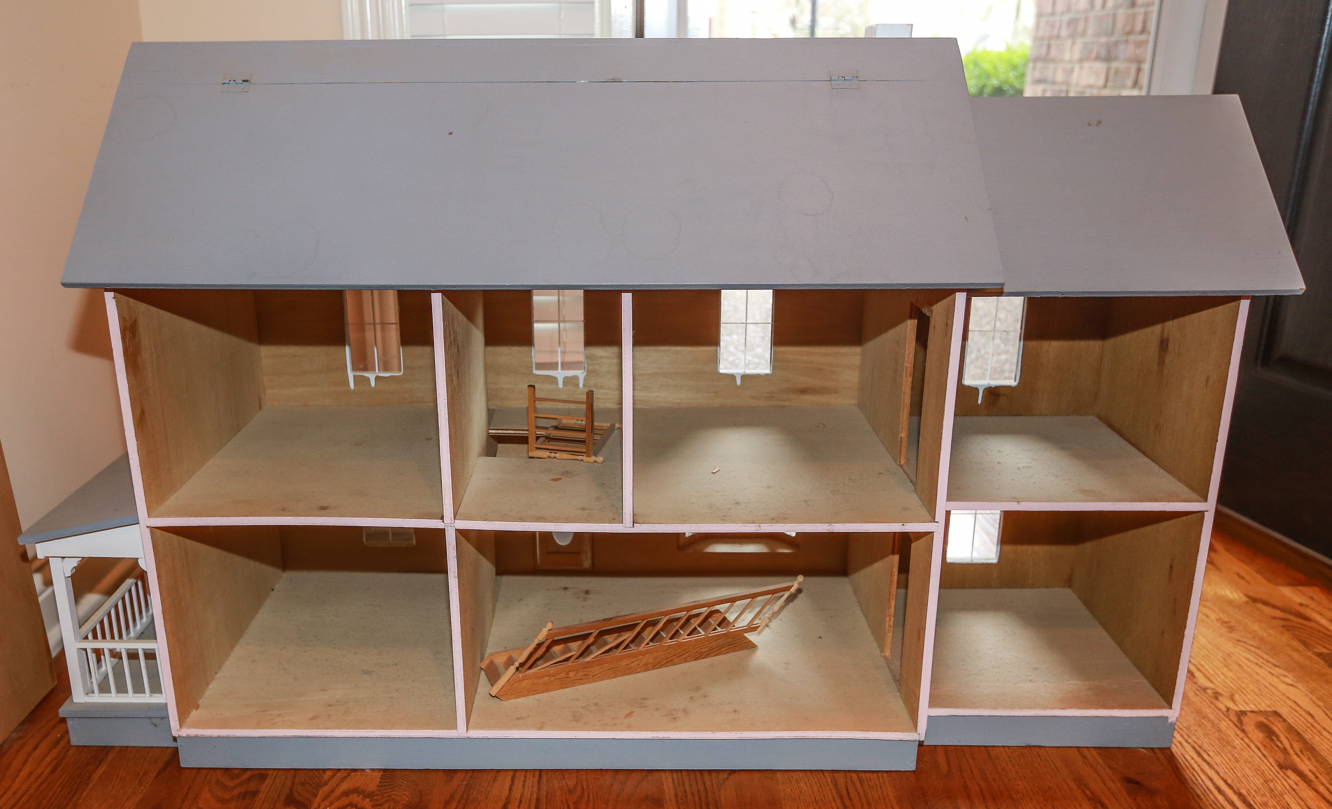 Wooden Doll House and Furniture