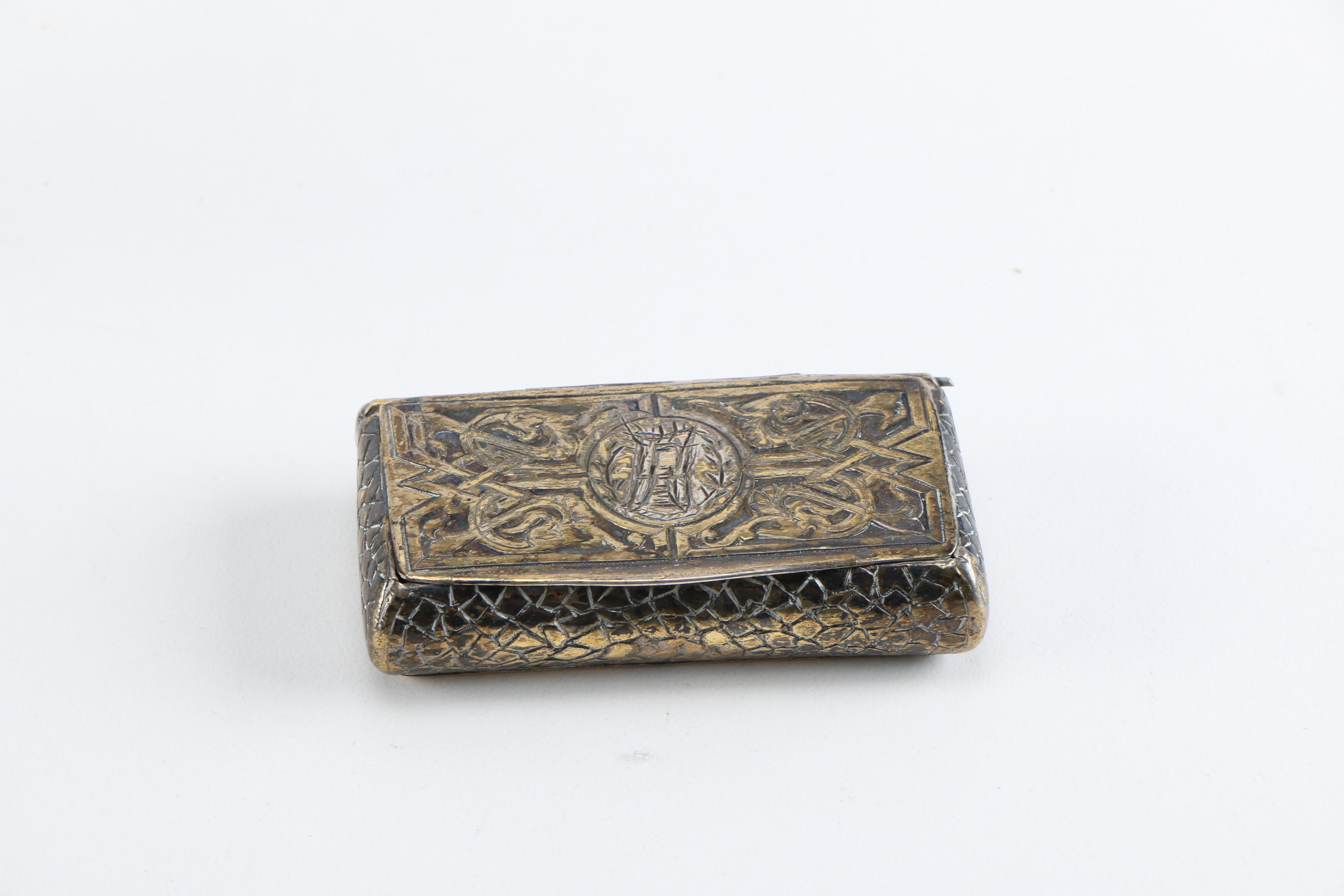 Vintage Decorative Objects With Antique Snuff Box