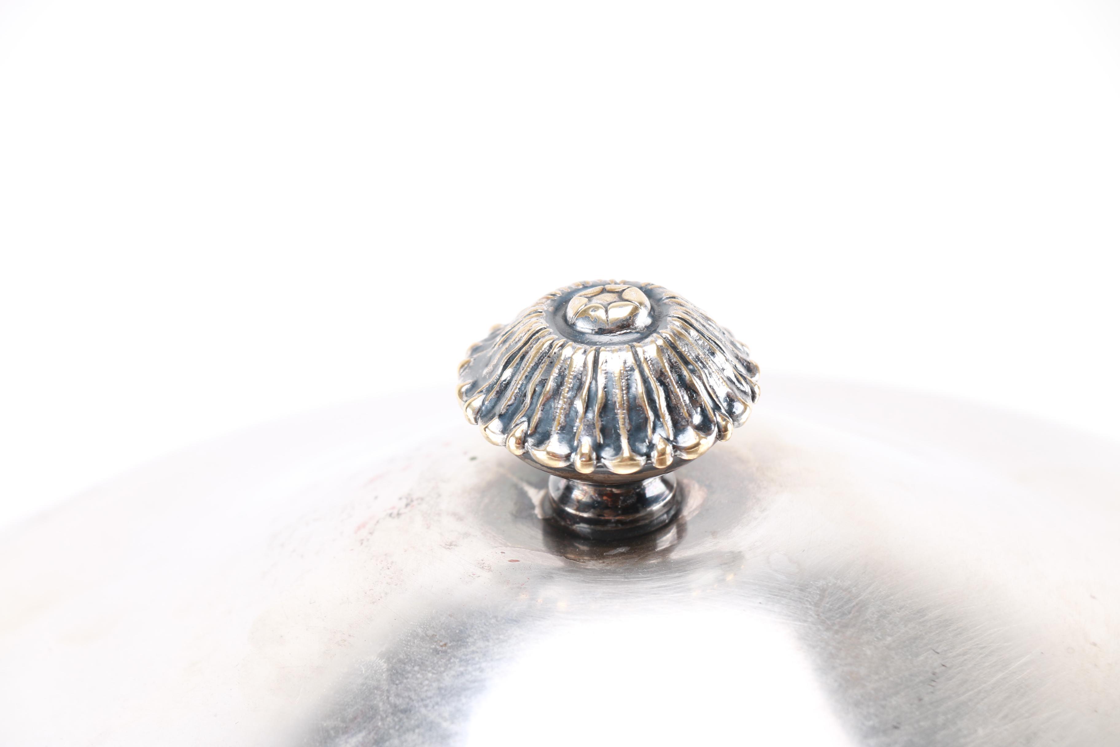 Bernard Rice's Sons Ice Bucket with Milk Glass Interior and Tongs