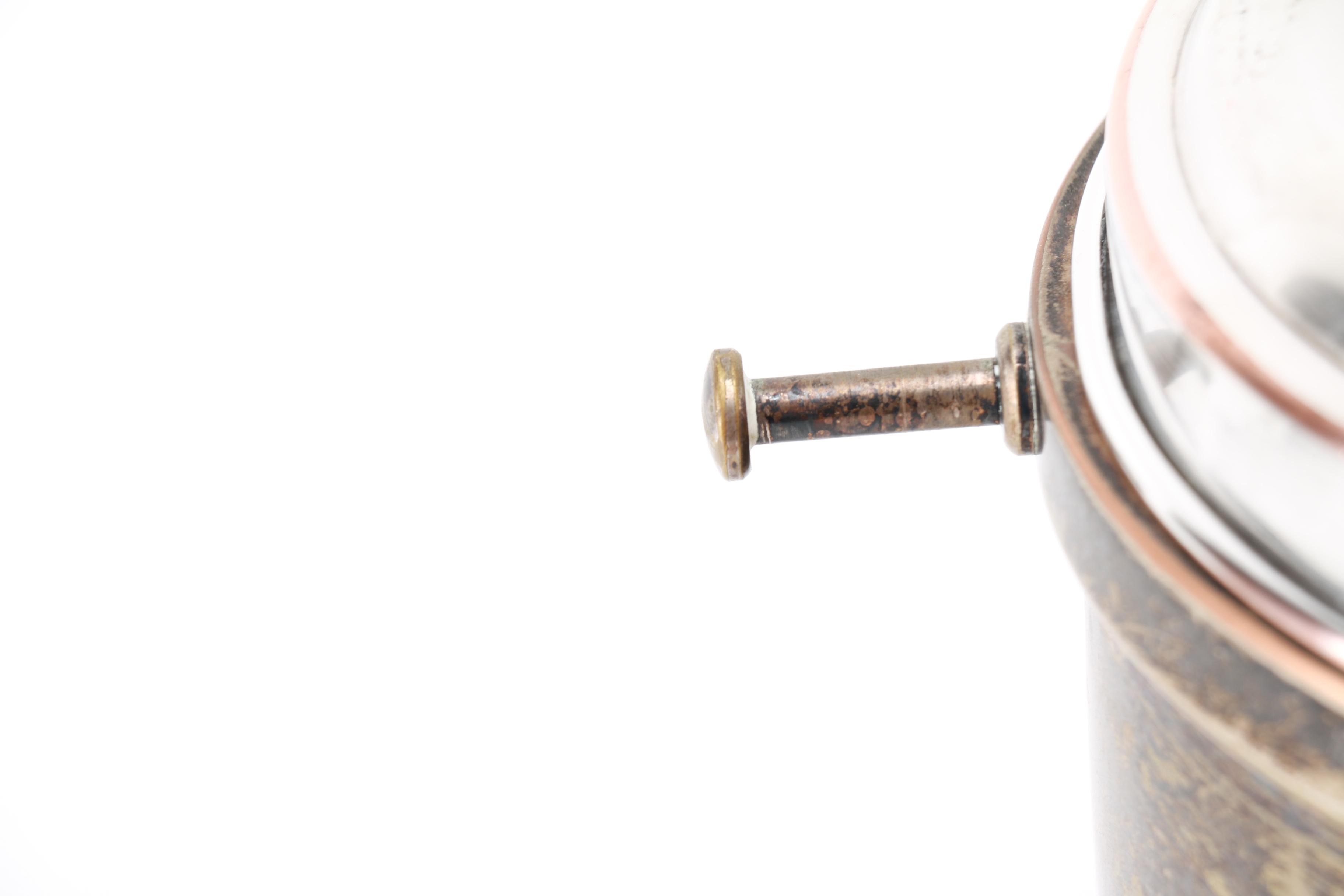 Bernard Rice's Sons Ice Bucket with Milk Glass Interior and Tongs