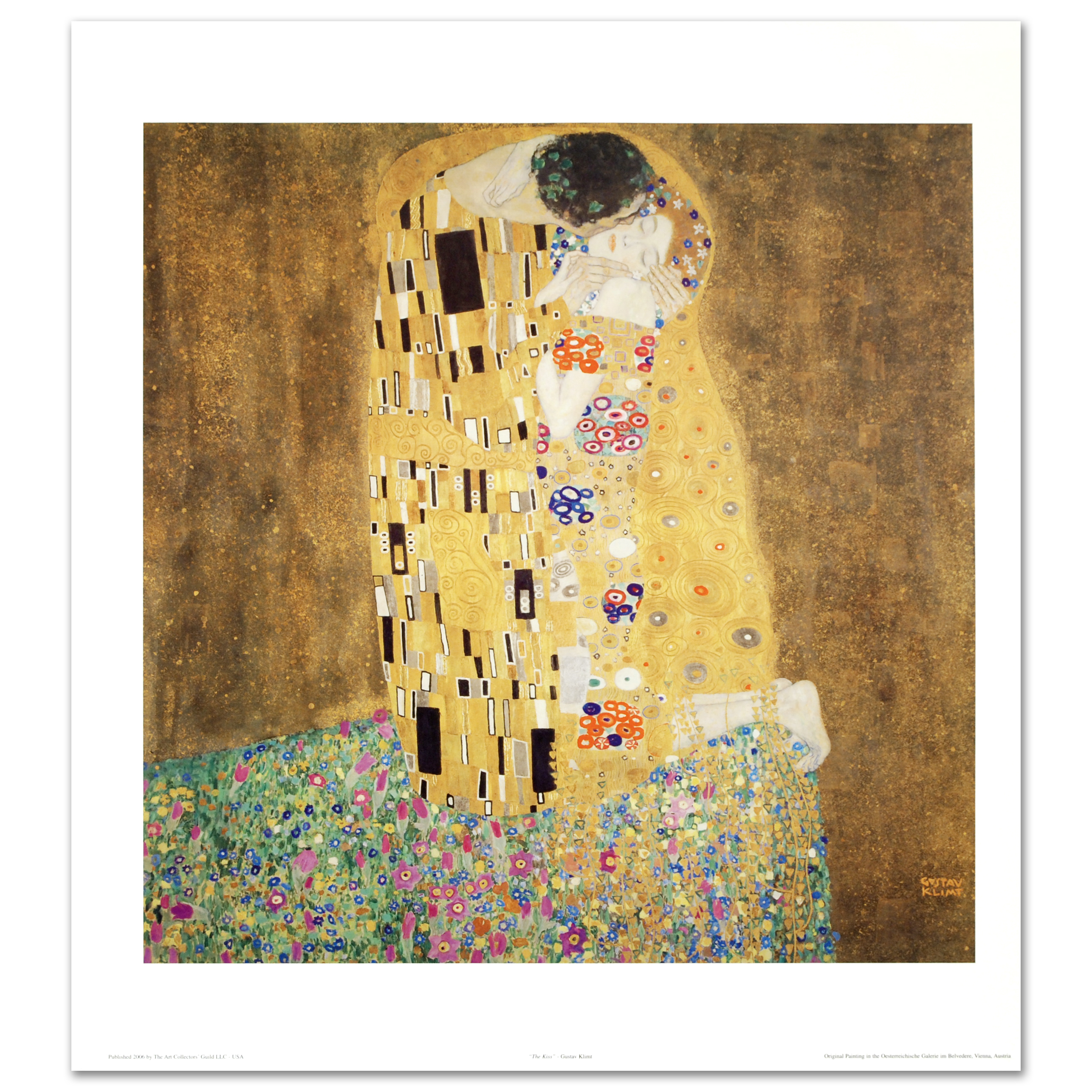 Gustav Klimt Fine Art Print "The Kiss"