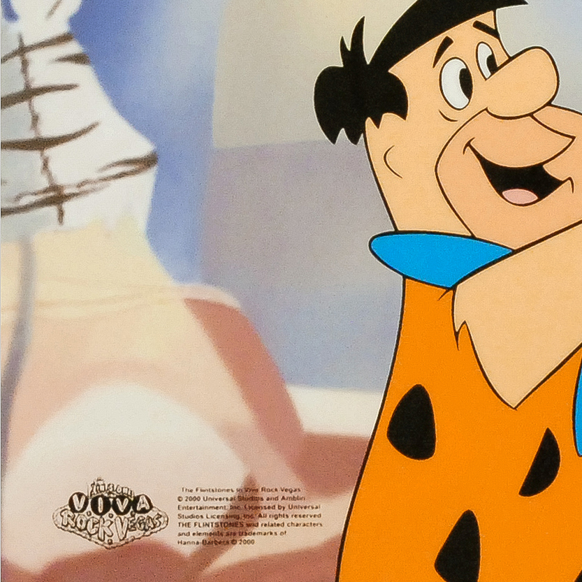 Hanna-Barbera "Fred Tossing Pebbles" Limited Edition Sericel