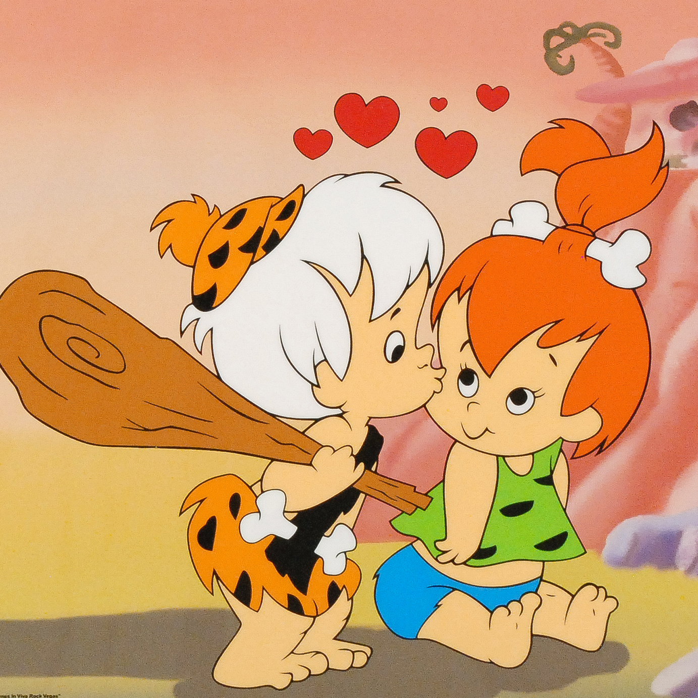 Hanna-Barbera "Pebbles and Bam Bam" Limited Edition Sericel